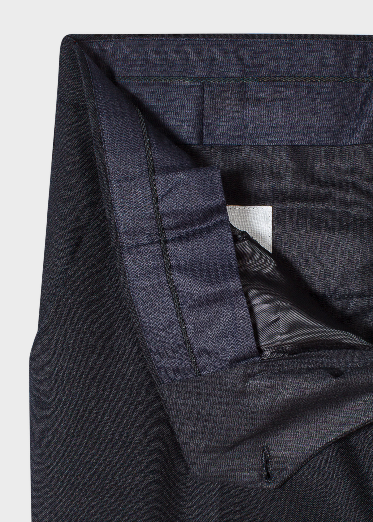 Slim-Fit Black Wool 'A Suit To Travel In' Trousers thumbnail 3