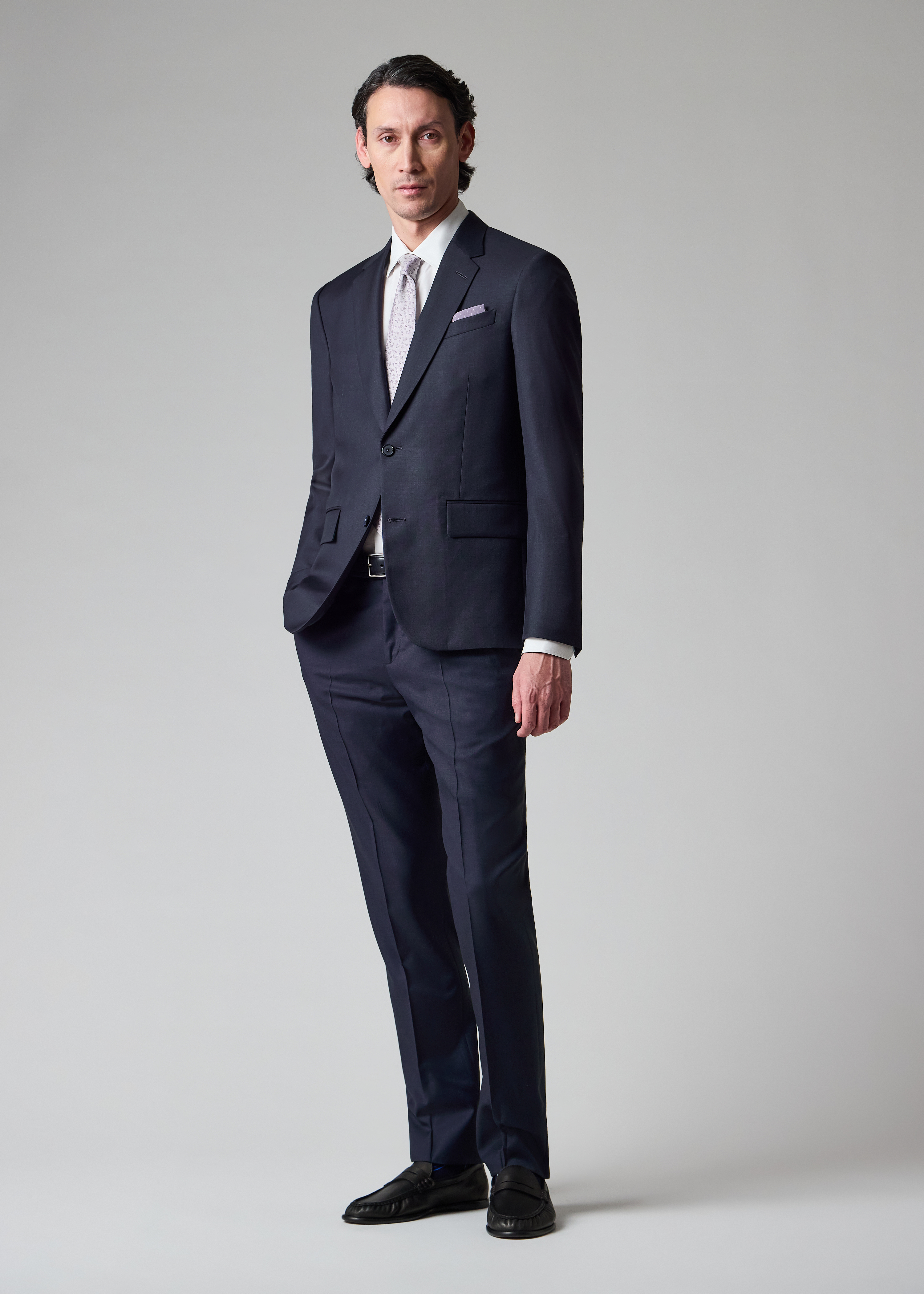 The Soho - Navy Sharkskin Suit thumbnail 8