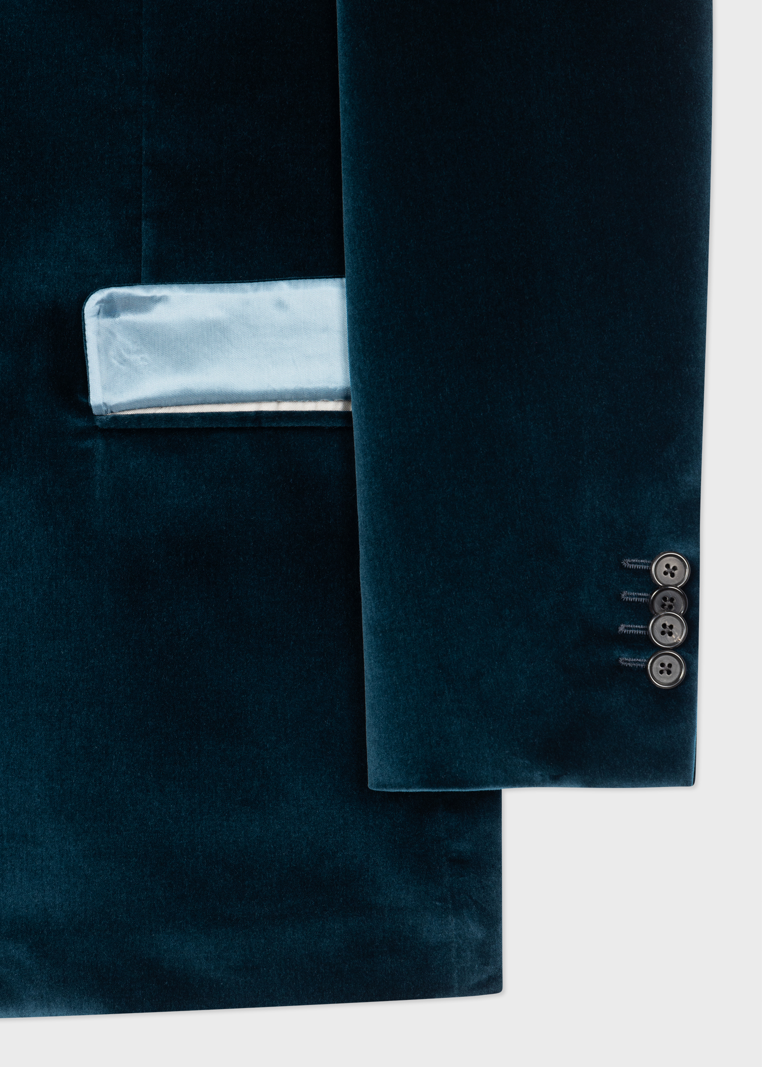 The Soho - Tailored-Fit Navy Velvet Blazer thumbnail 10