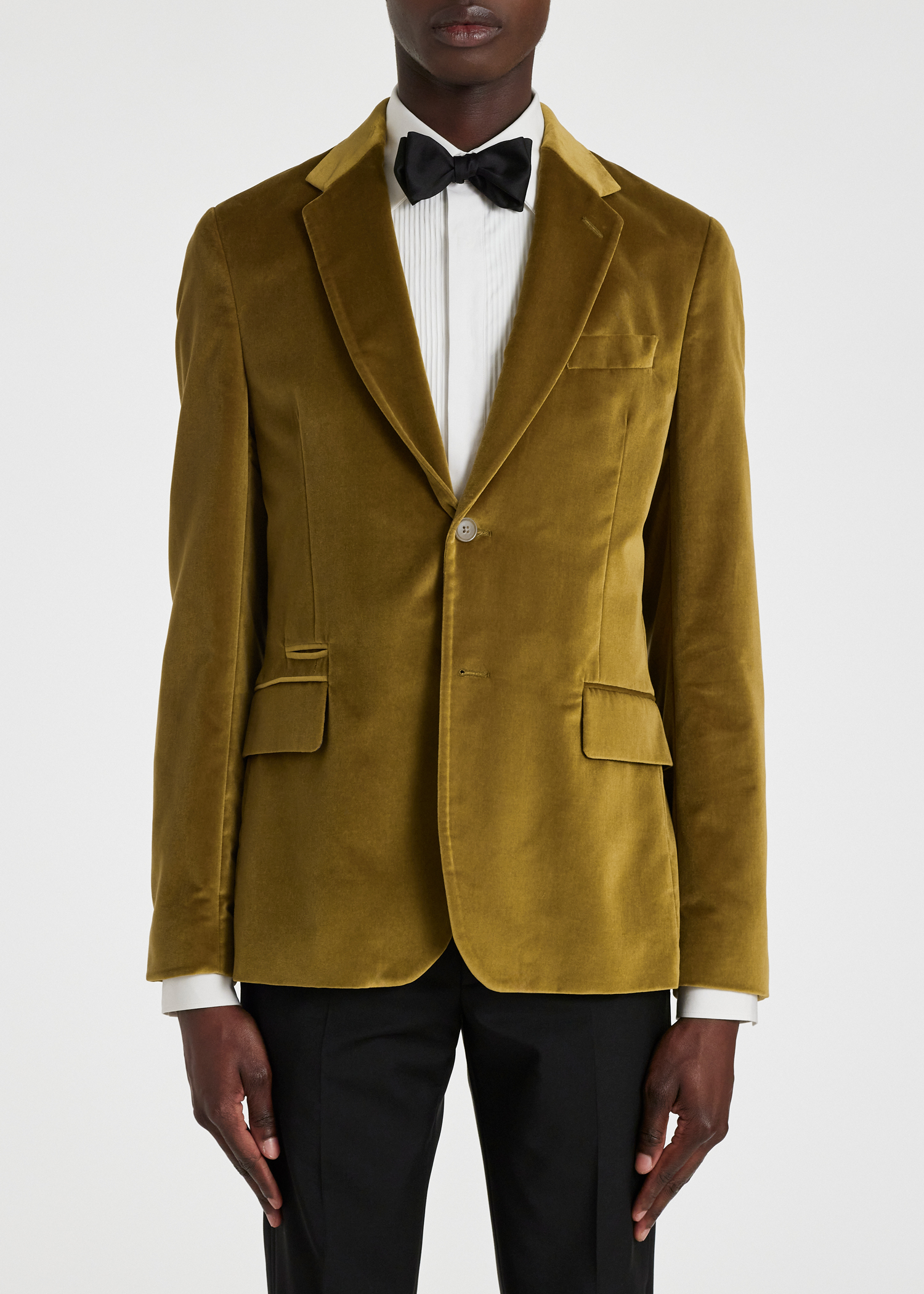 Chartreuse Velvet Blazer primary image