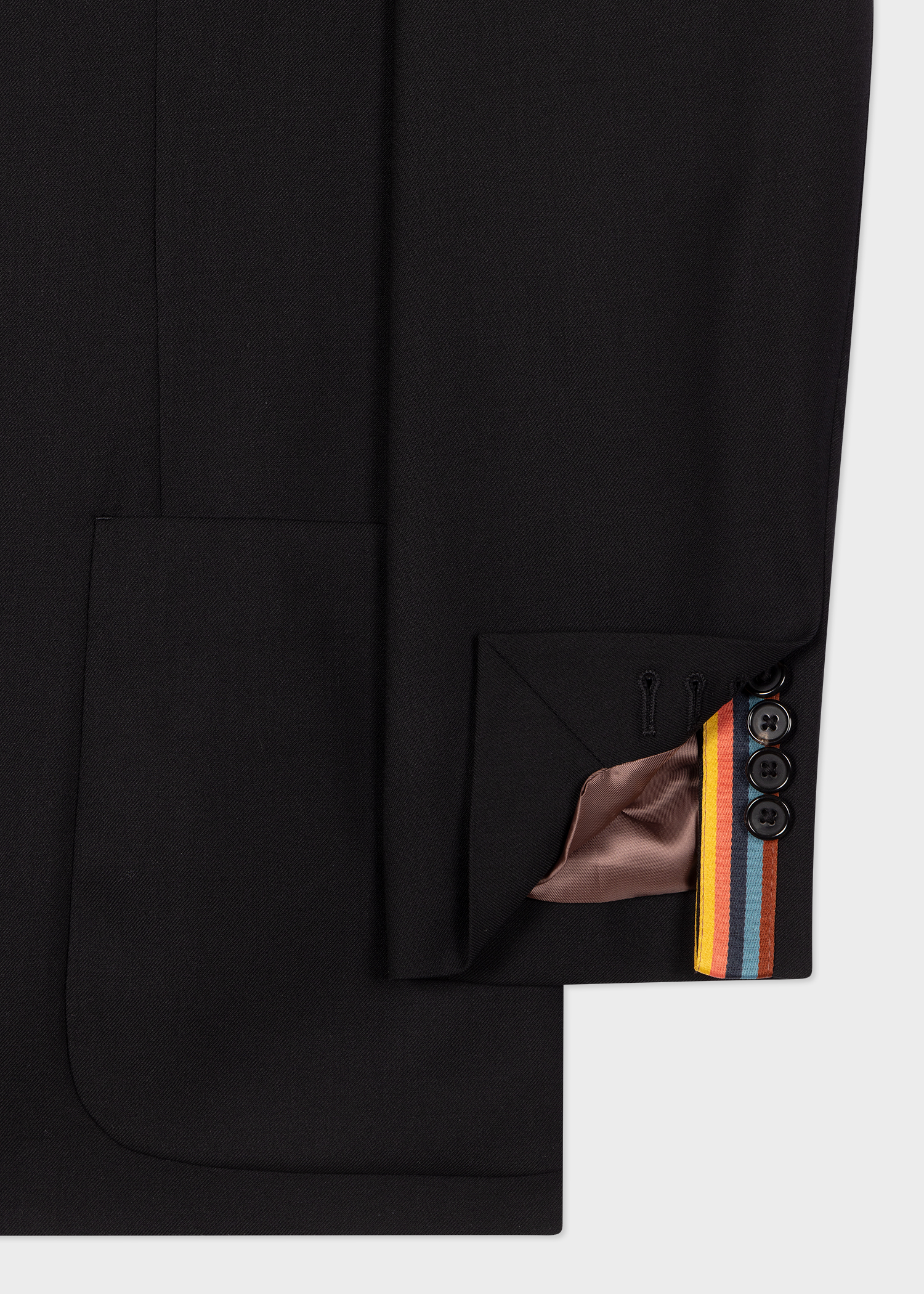 A Suit To Travel In - Men's Black Patch-Pocket Unlined Blazer thumbnail 6
