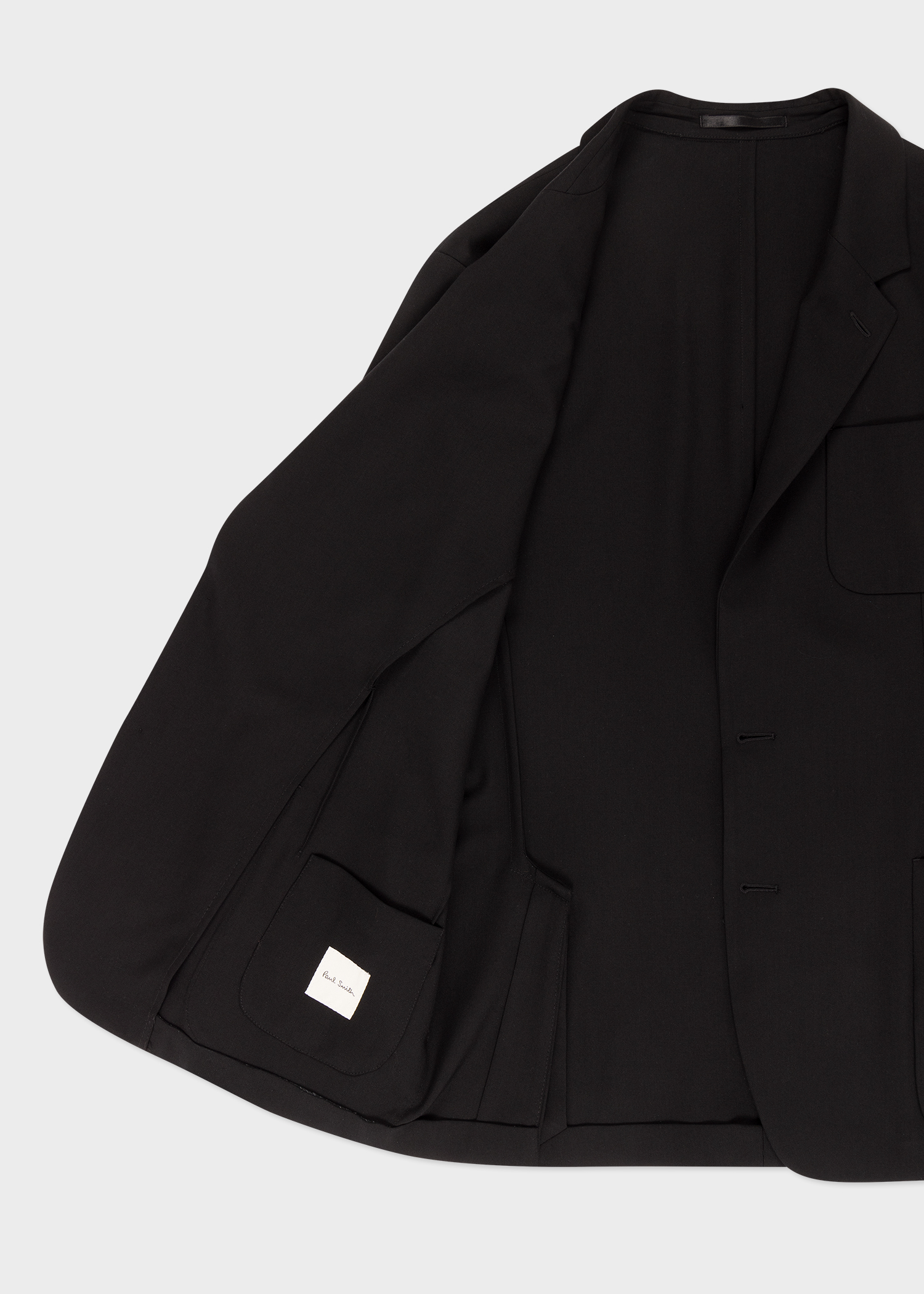 A Suit To Travel In - Men's Black Patch-Pocket Unlined Blazer thumbnail 7