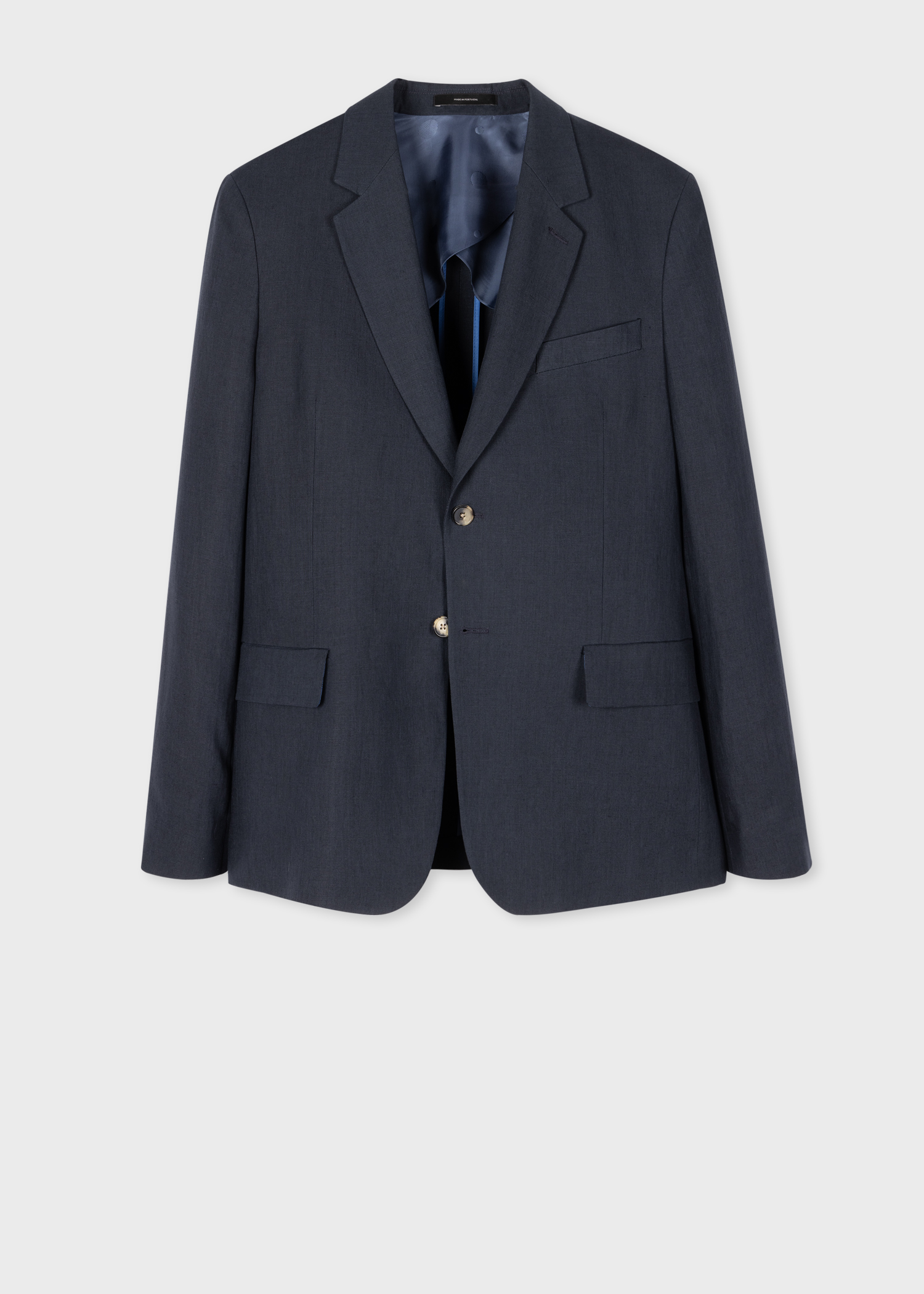 Navy Linen Buggy-Lined Blazer thumbnail 5