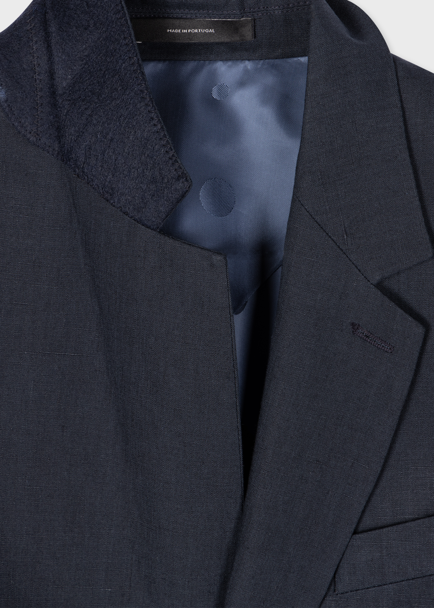 Navy Linen Buggy-Lined Blazer thumbnail 6