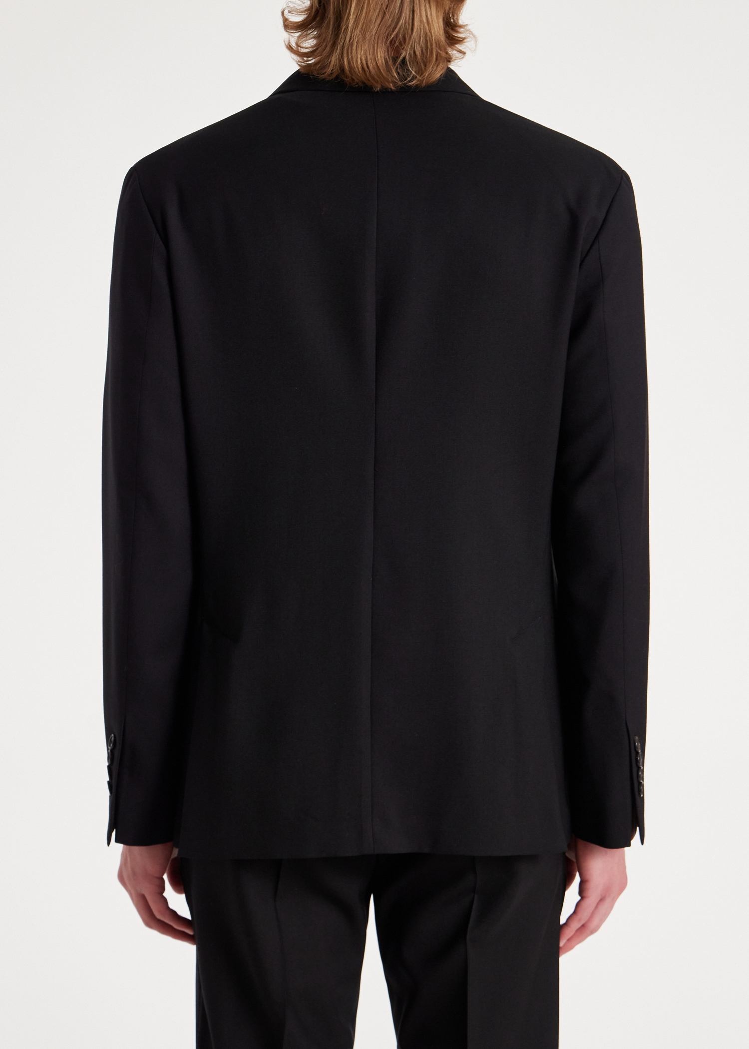A Suit To Travel In - Men's Black Patch-Pocket Unlined Blazer thumbnail 2