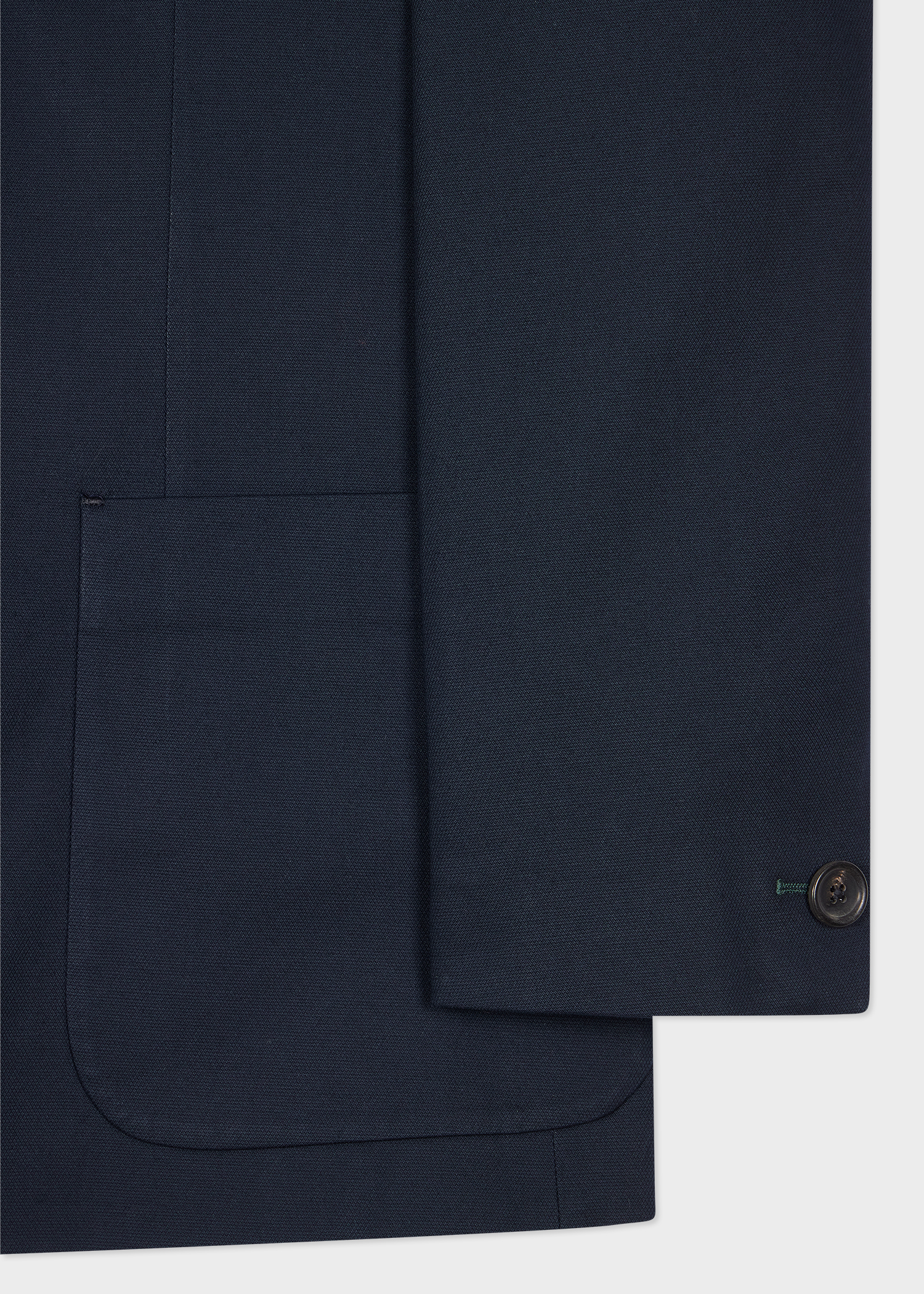 Mid-Fit Navy Stretch Organic Cotton Unlined Blazer thumbnail 8