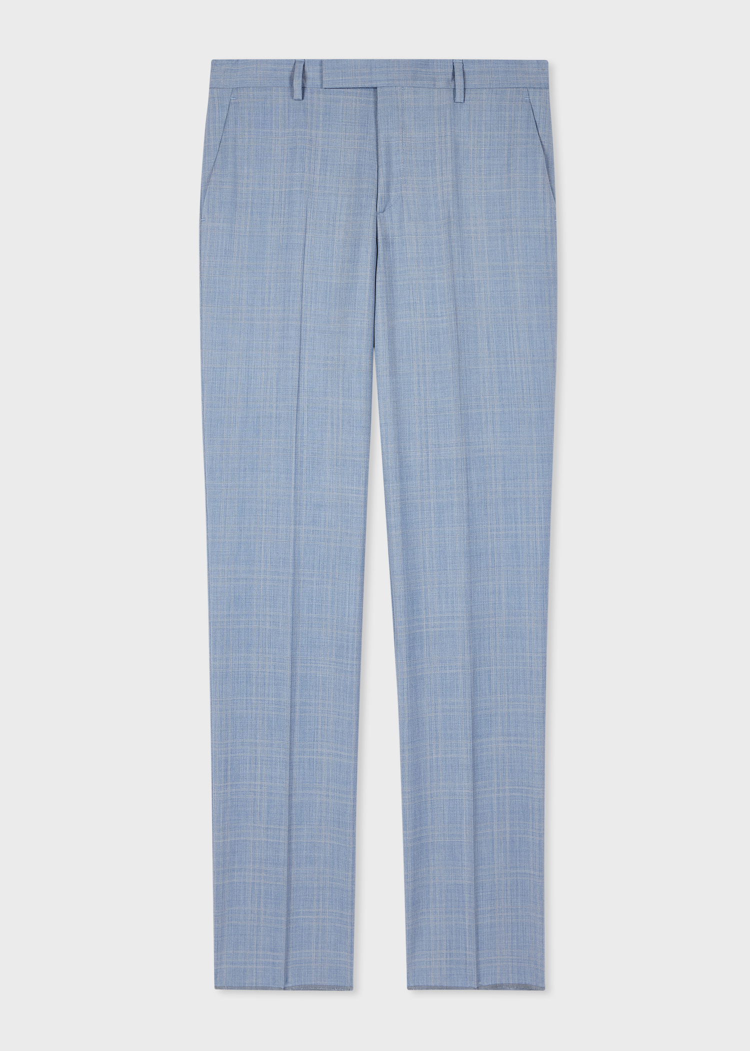 The Soho - Tailored-Fit Pale Blue Check Wool Suit thumbnail 7