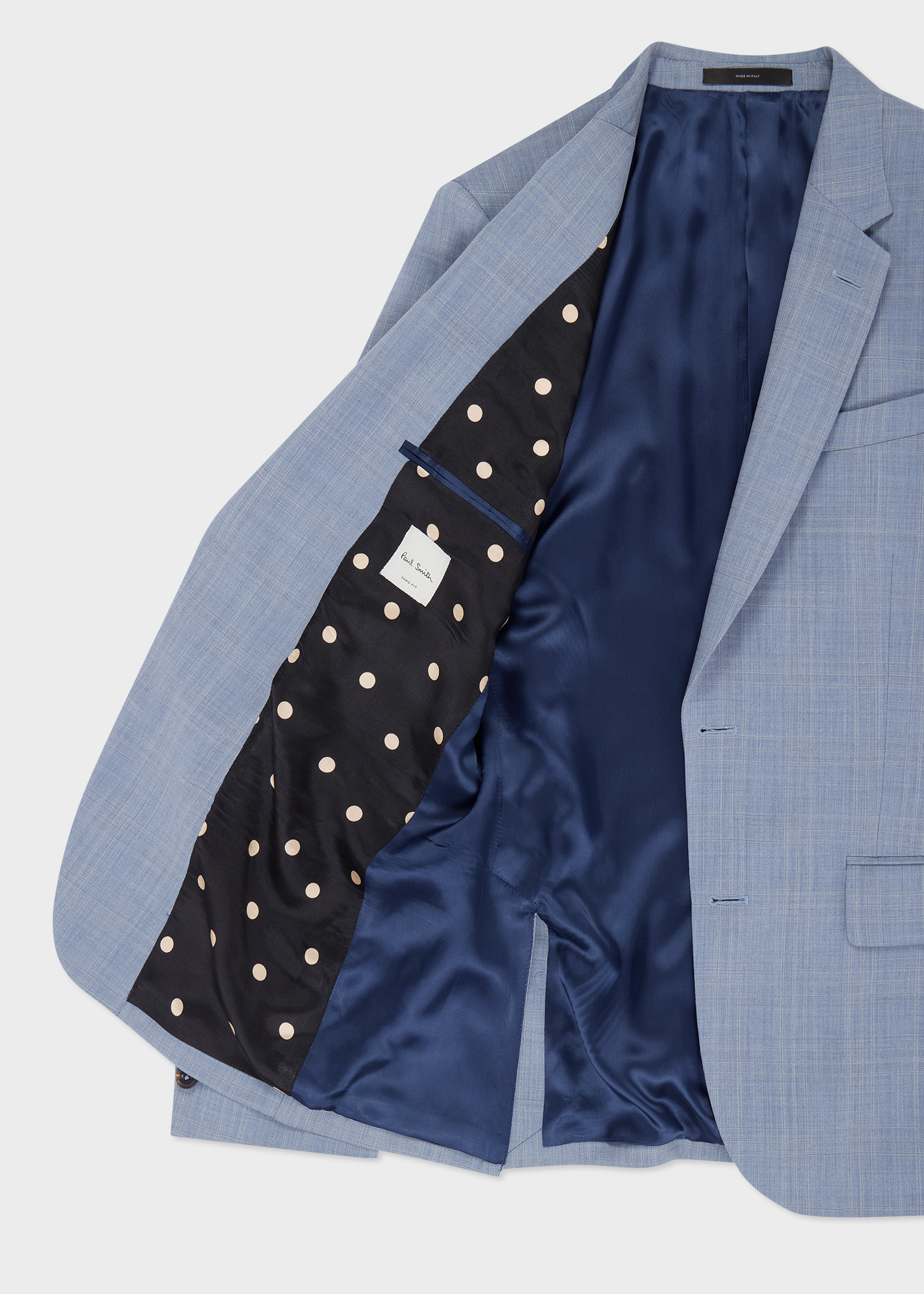 The Soho - Tailored-Fit Pale Blue Check Wool Suit thumbnail 8