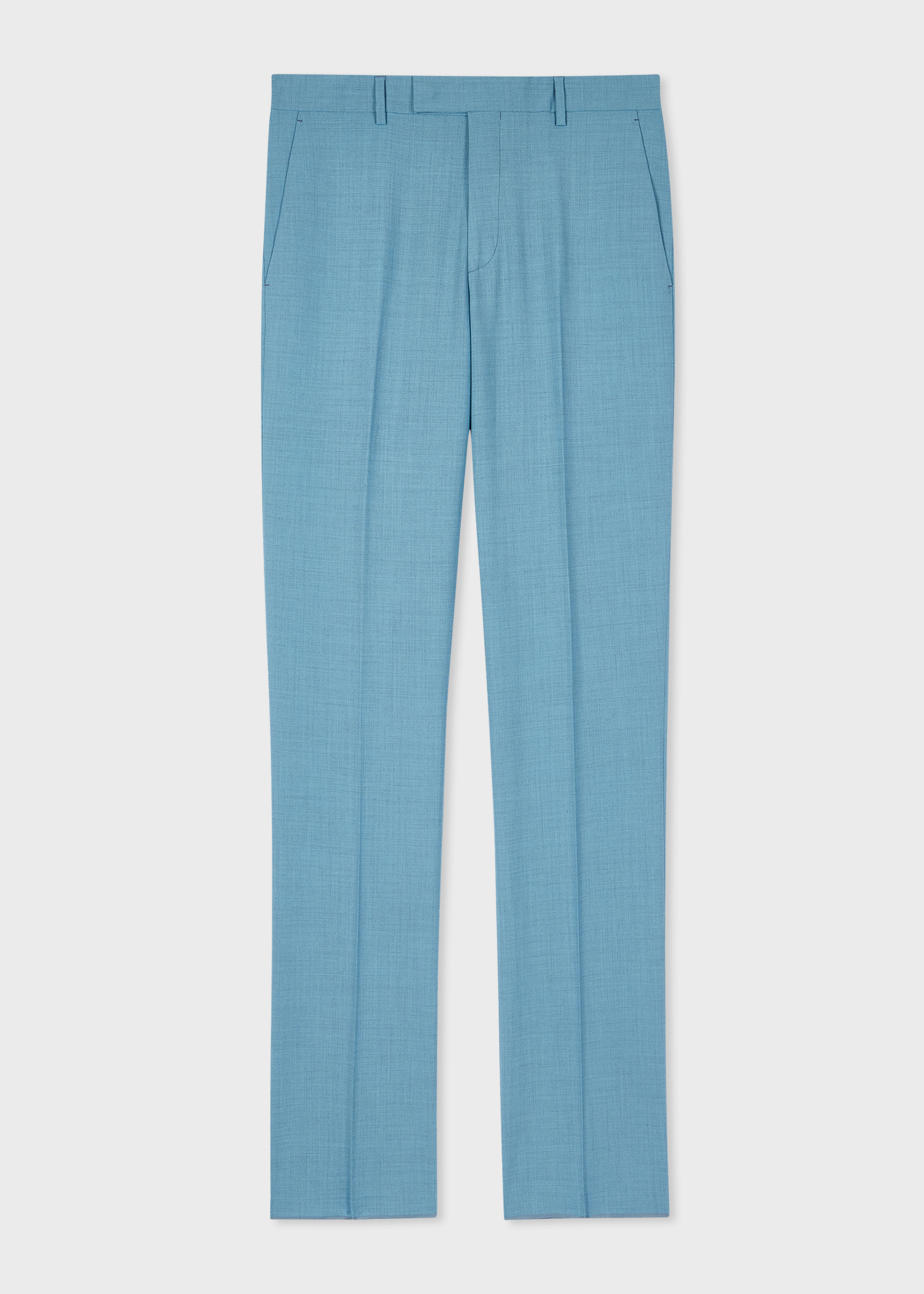 The Brierley -  Blue Marl Overdyed Stretch-Wool Suit thumbnail 7