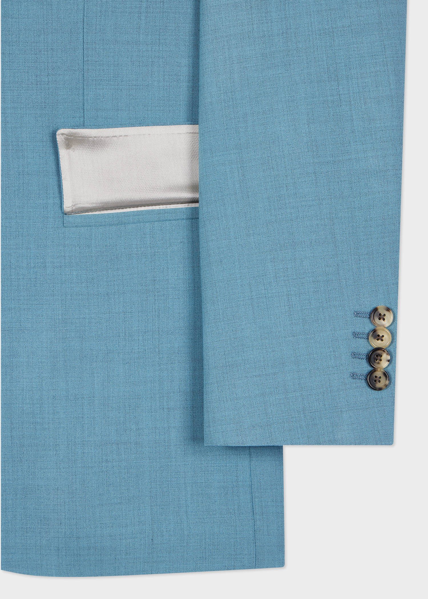 The Brierley -  Blue Marl Overdyed Stretch-Wool Suit thumbnail 11