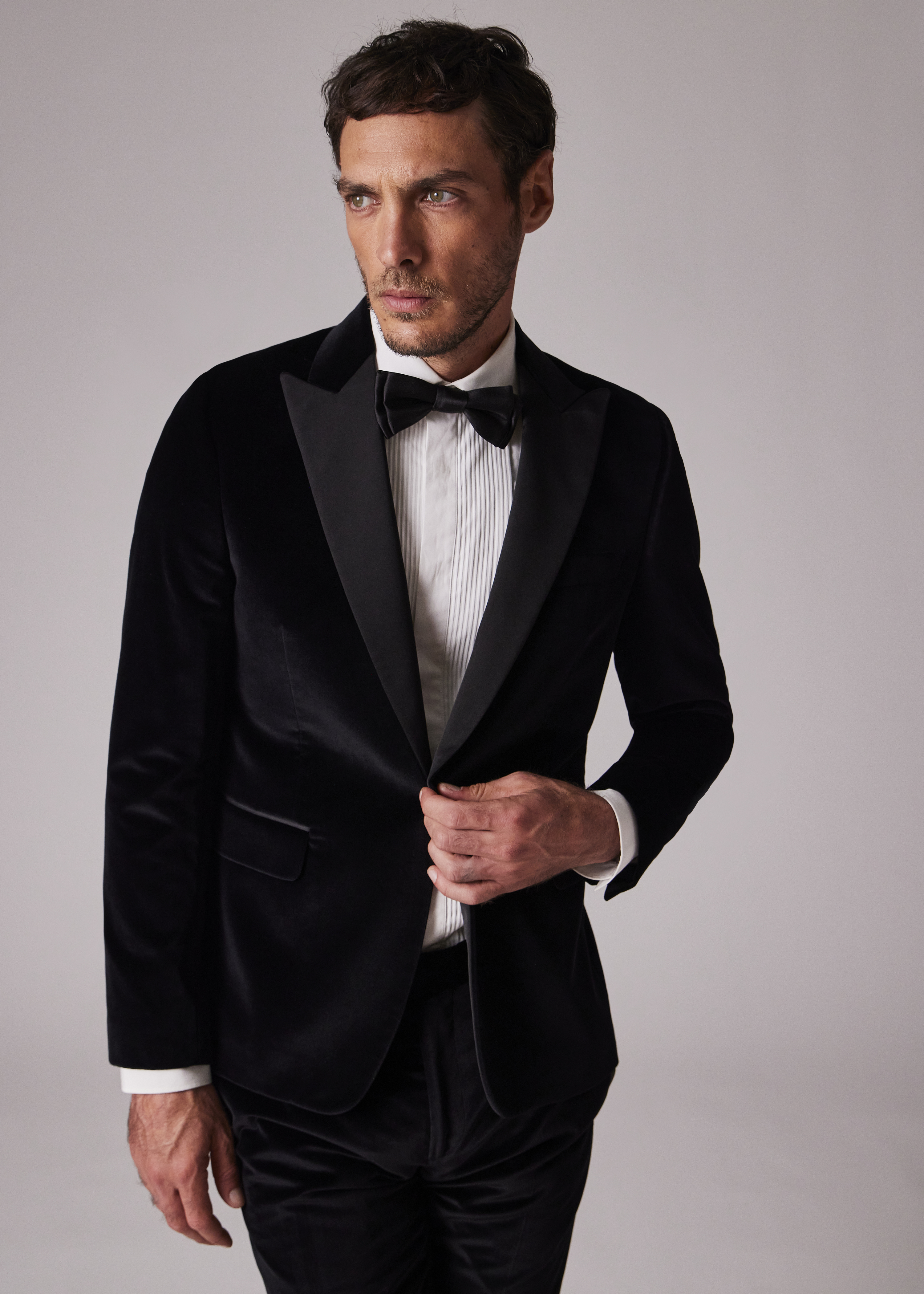 The Soho - Black Velvet Evening Suit thumbnail 2