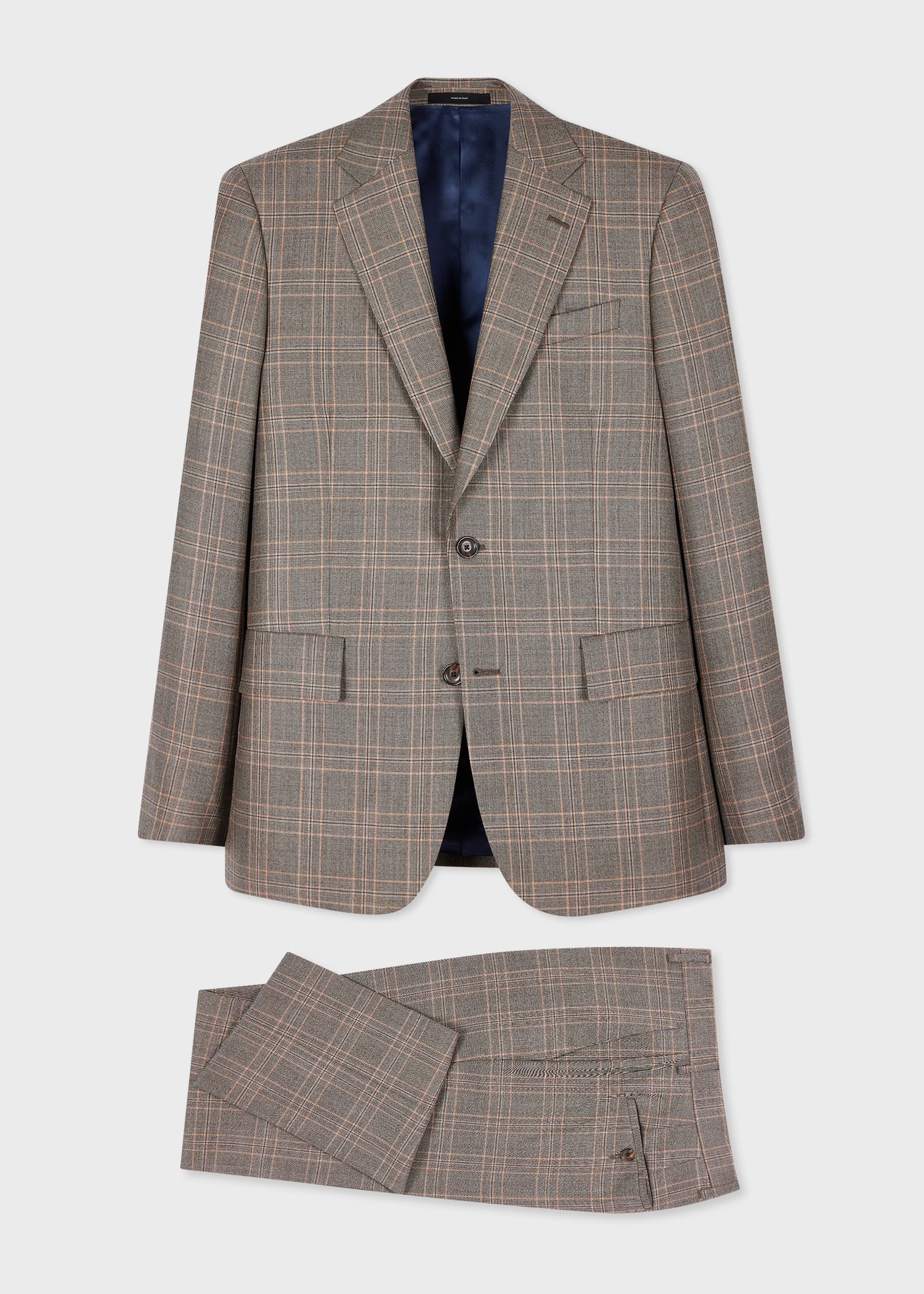 The Brierley - Light Brown Check Wool Suit thumbnail 6