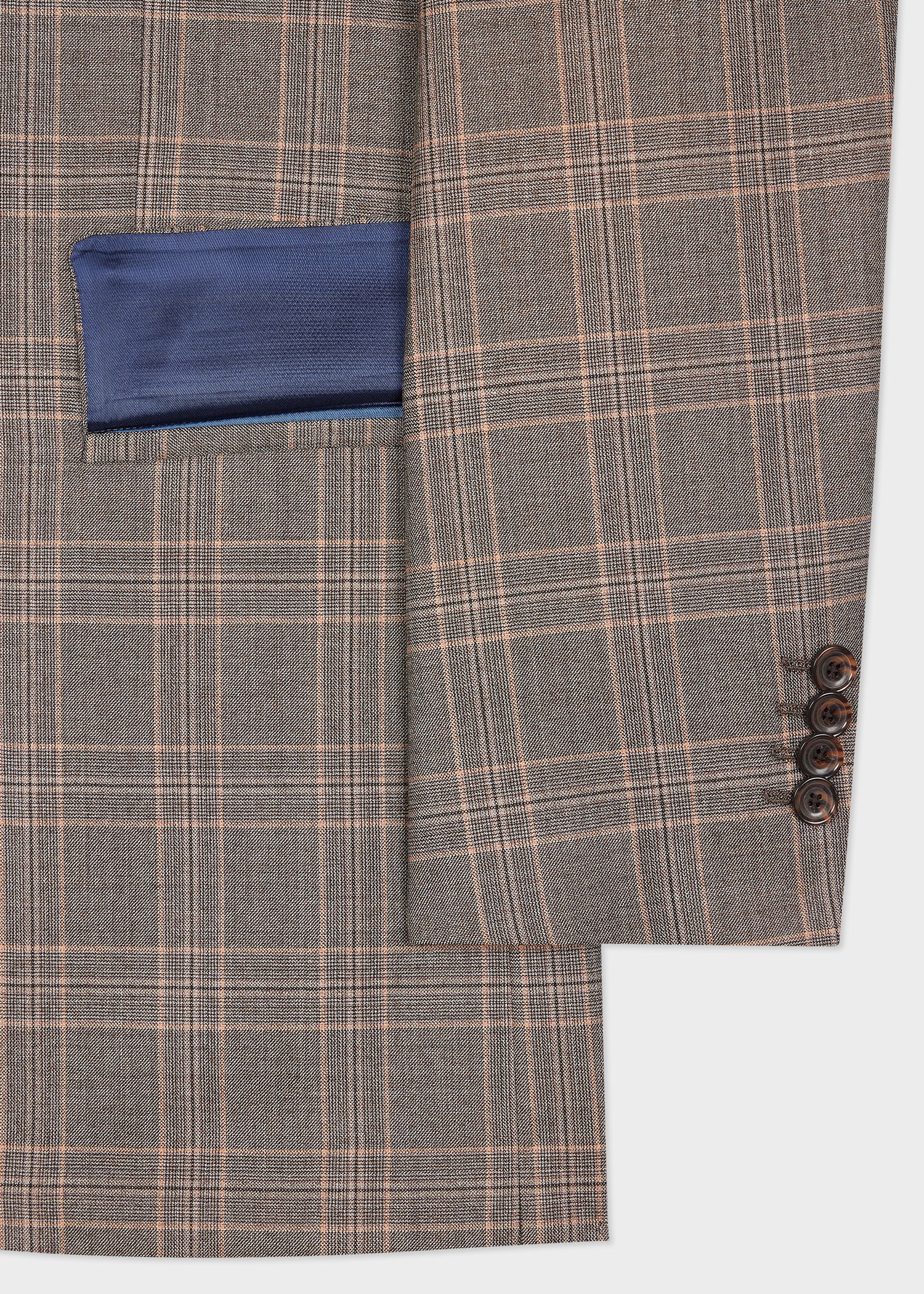The Brierley - Light Brown Check Wool Suit thumbnail 10