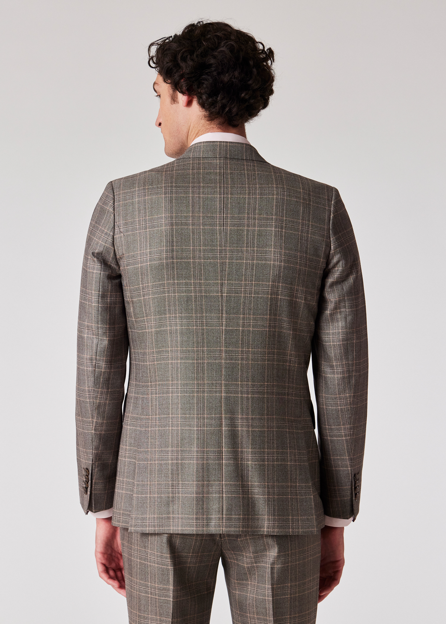 The Brierley - Light Brown Check Wool Suit thumbnail 3