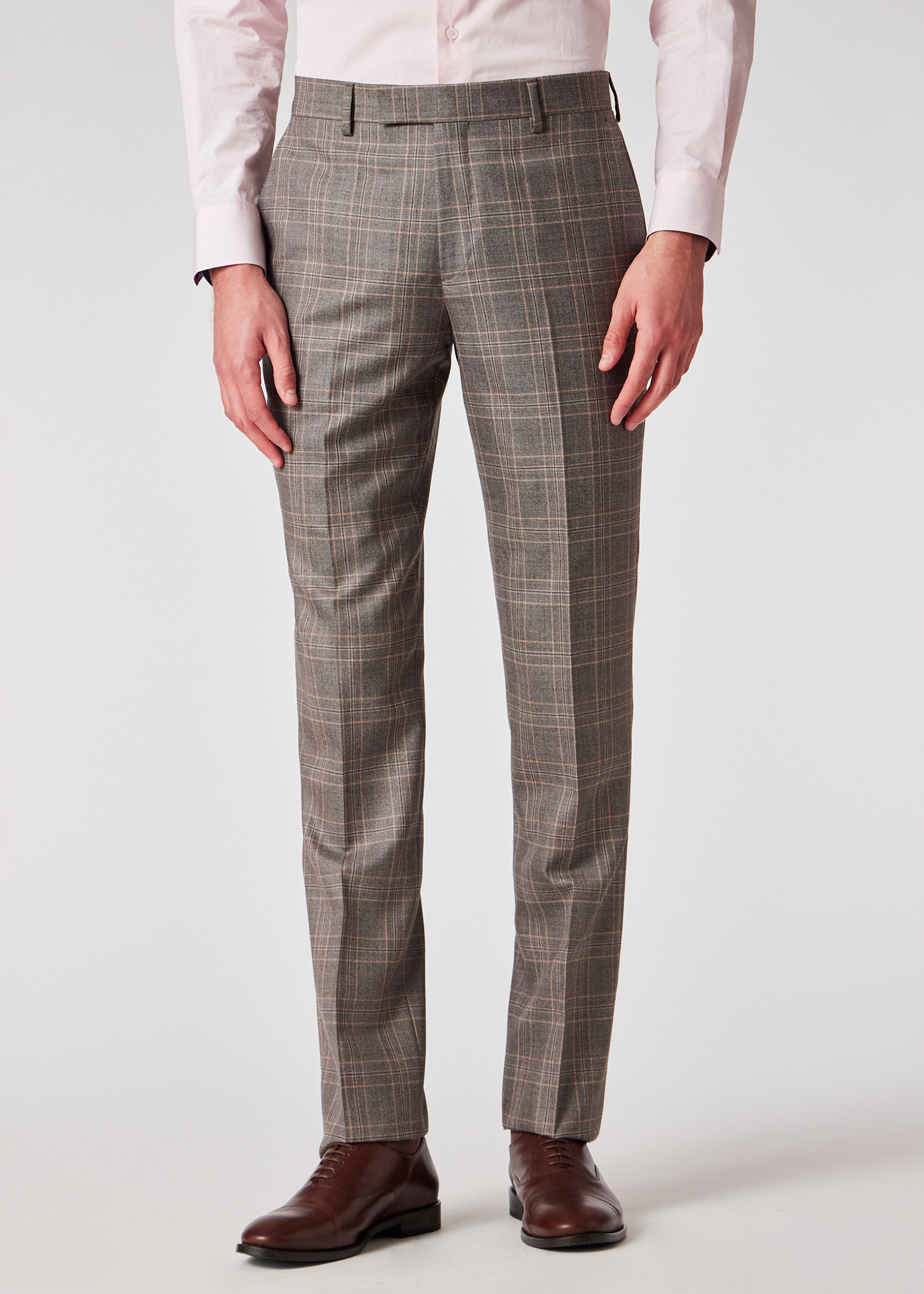 The Brierley - Light Brown Check Wool Suit thumbnail 4