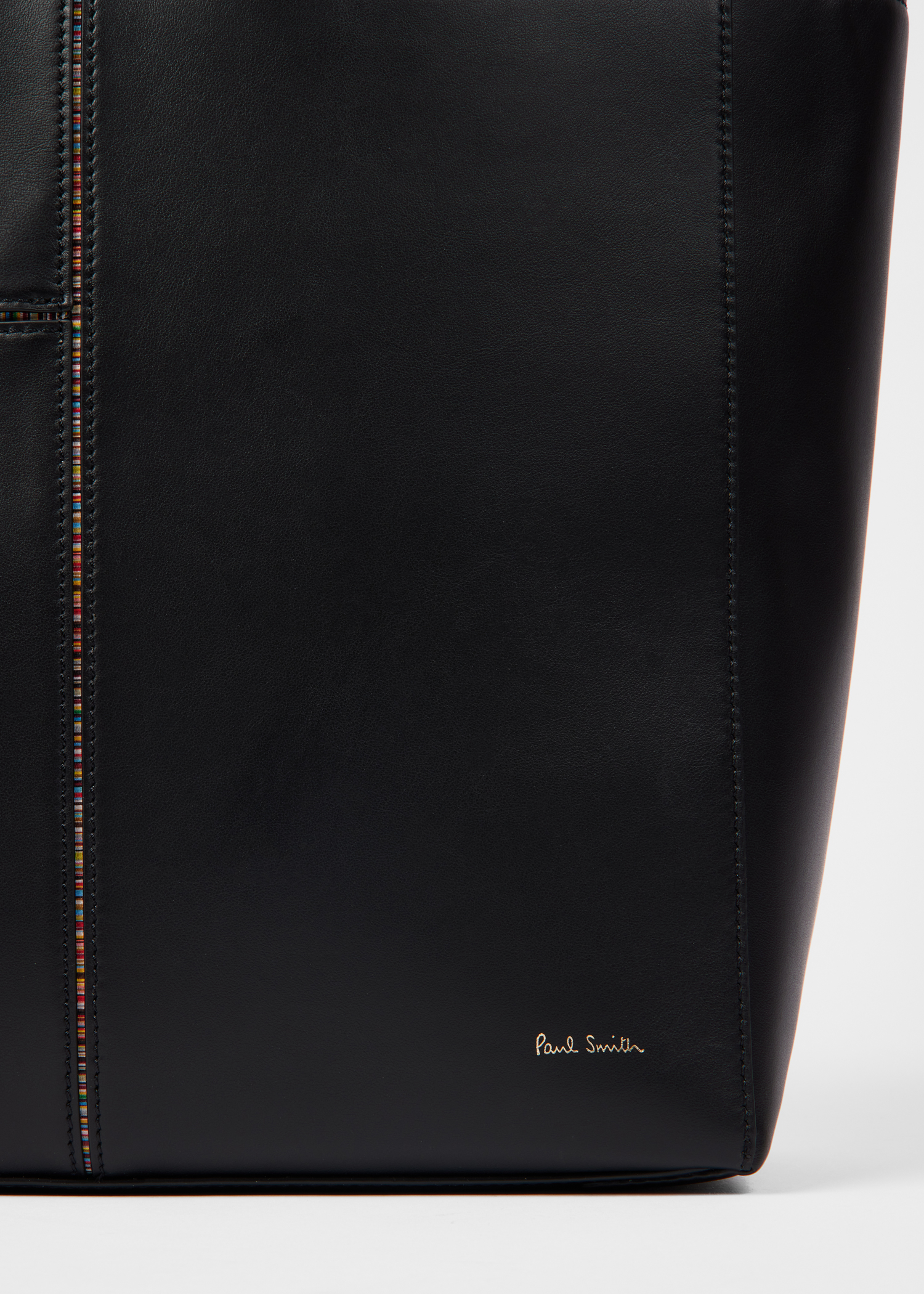 Sac Fourre-Tout Paul Smith Mainline - Rayures Multicolores Bordure - Noir Taille Moyenne - Neuf Avec étiquettes