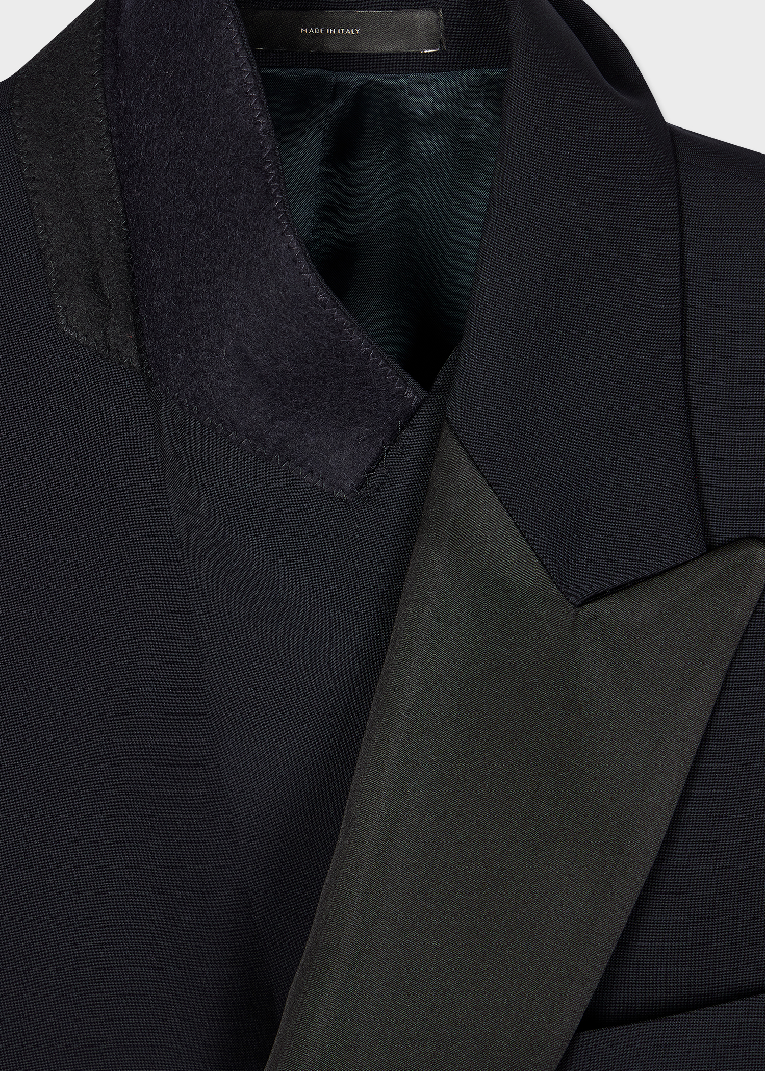 The Soho - Dark Navy Wool-Mohair Double-Breasted Evening Blazer thumbnail 9