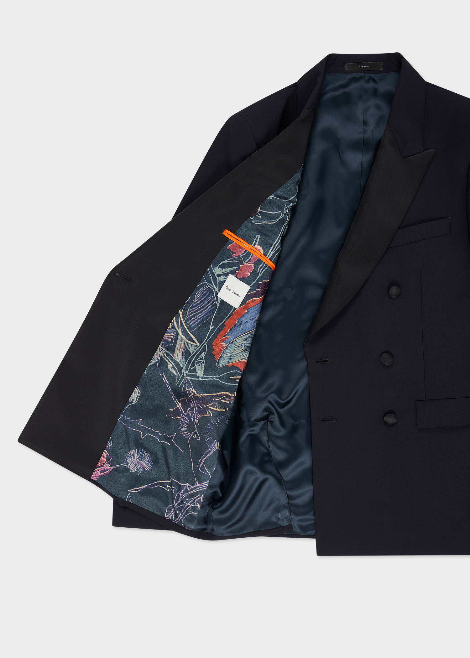 The Soho - Dark Navy Wool-Mohair Double-Breasted Evening Blazer thumbnail 11