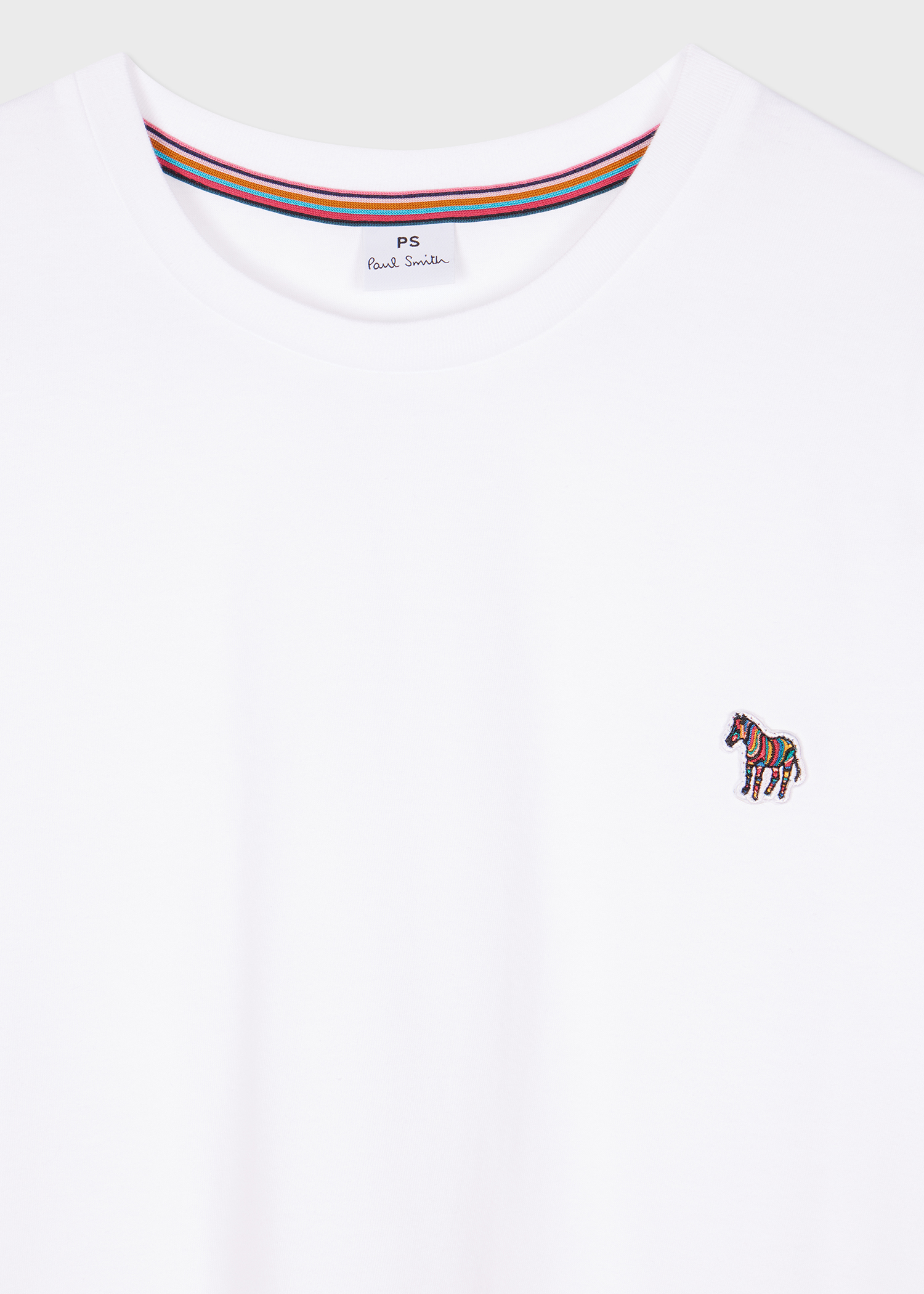 Women's Navy Zebra Logo Cotton T-Shirt