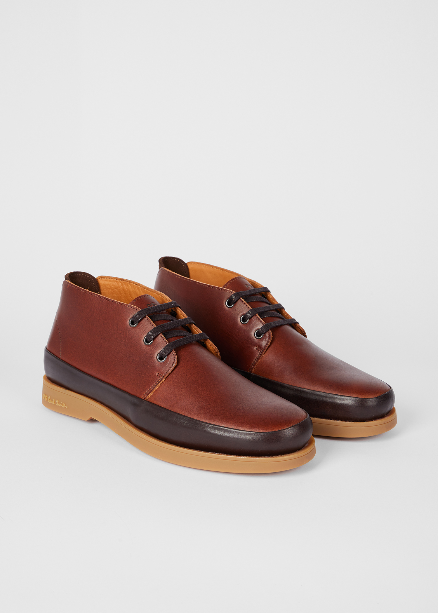 Men's Tan Brown Leather 'Crane' Chukka Boots