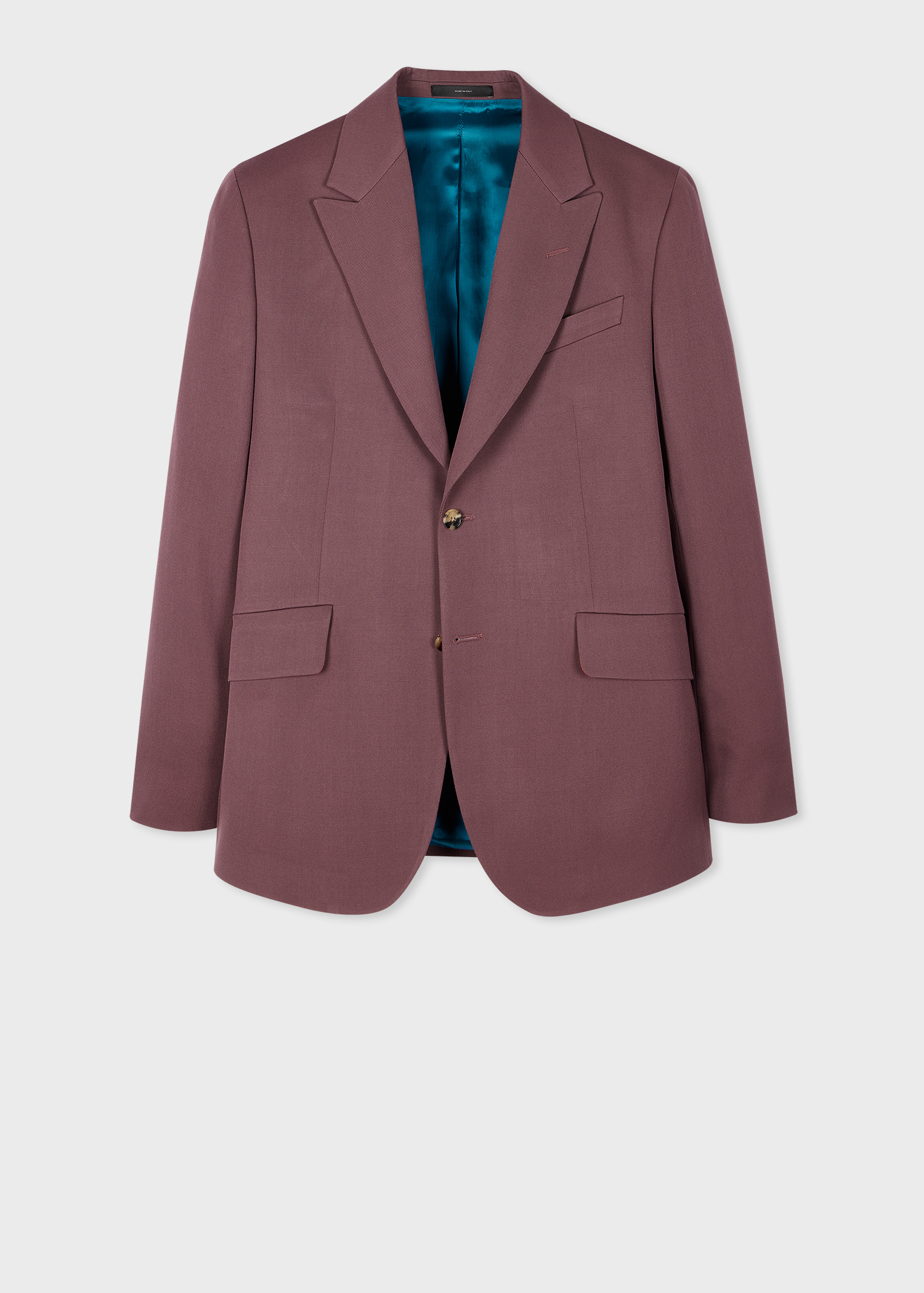 Tailored-Fit Mauve Wool Gabardine Blazer thumbnail 4