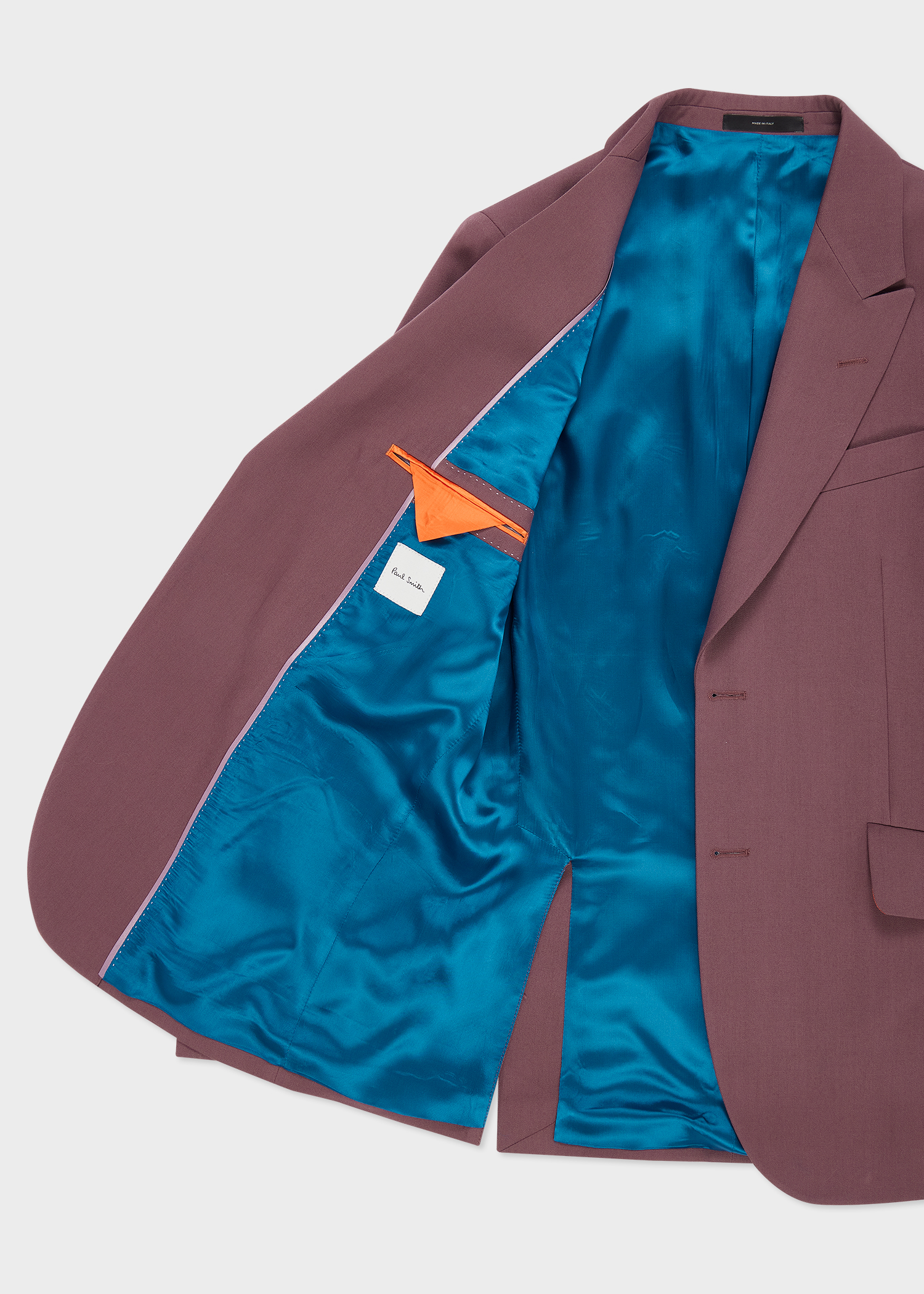 Tailored-Fit Mauve Wool Gabardine Blazer thumbnail 5