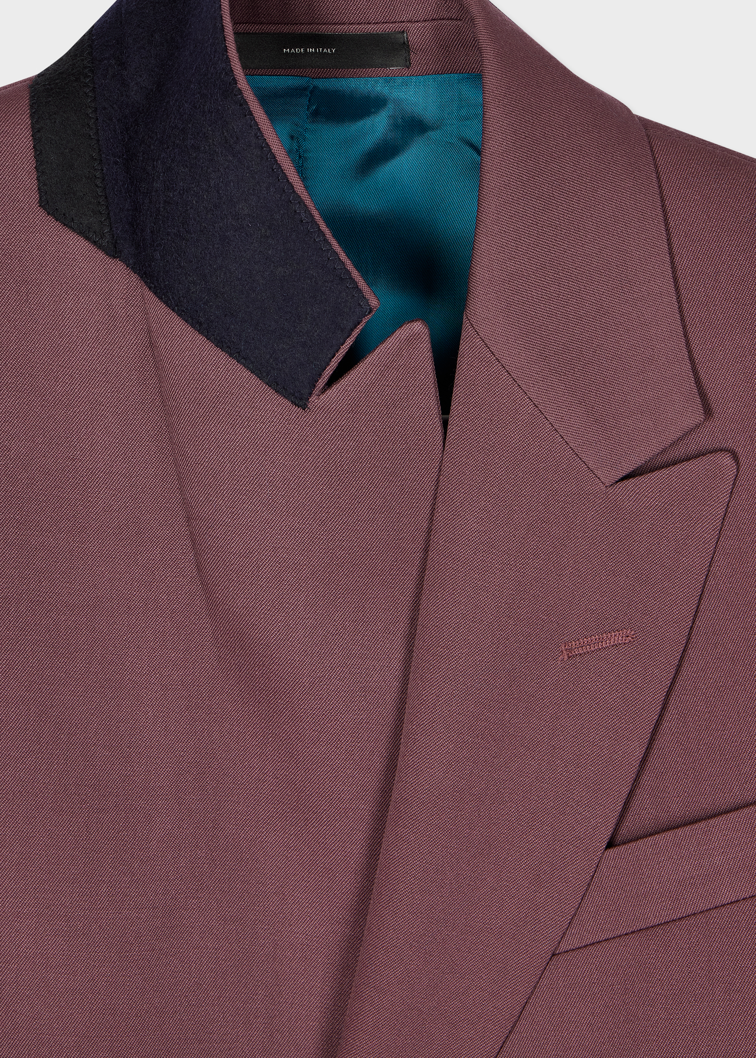 Tailored-Fit Mauve Wool Gabardine Blazer thumbnail 6