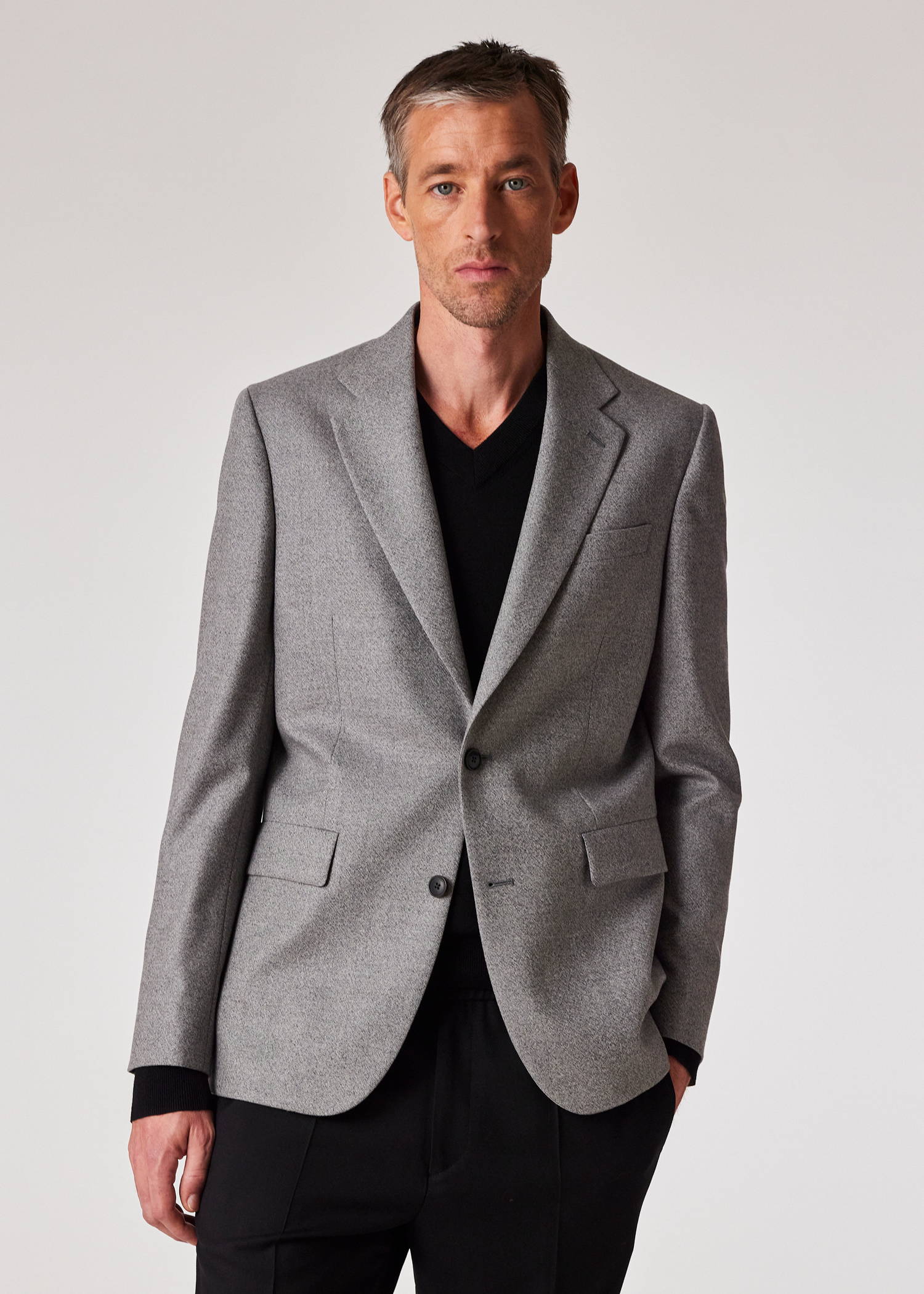 The Brierley - Light Grey Capolavoro Tweed Blazer primary image