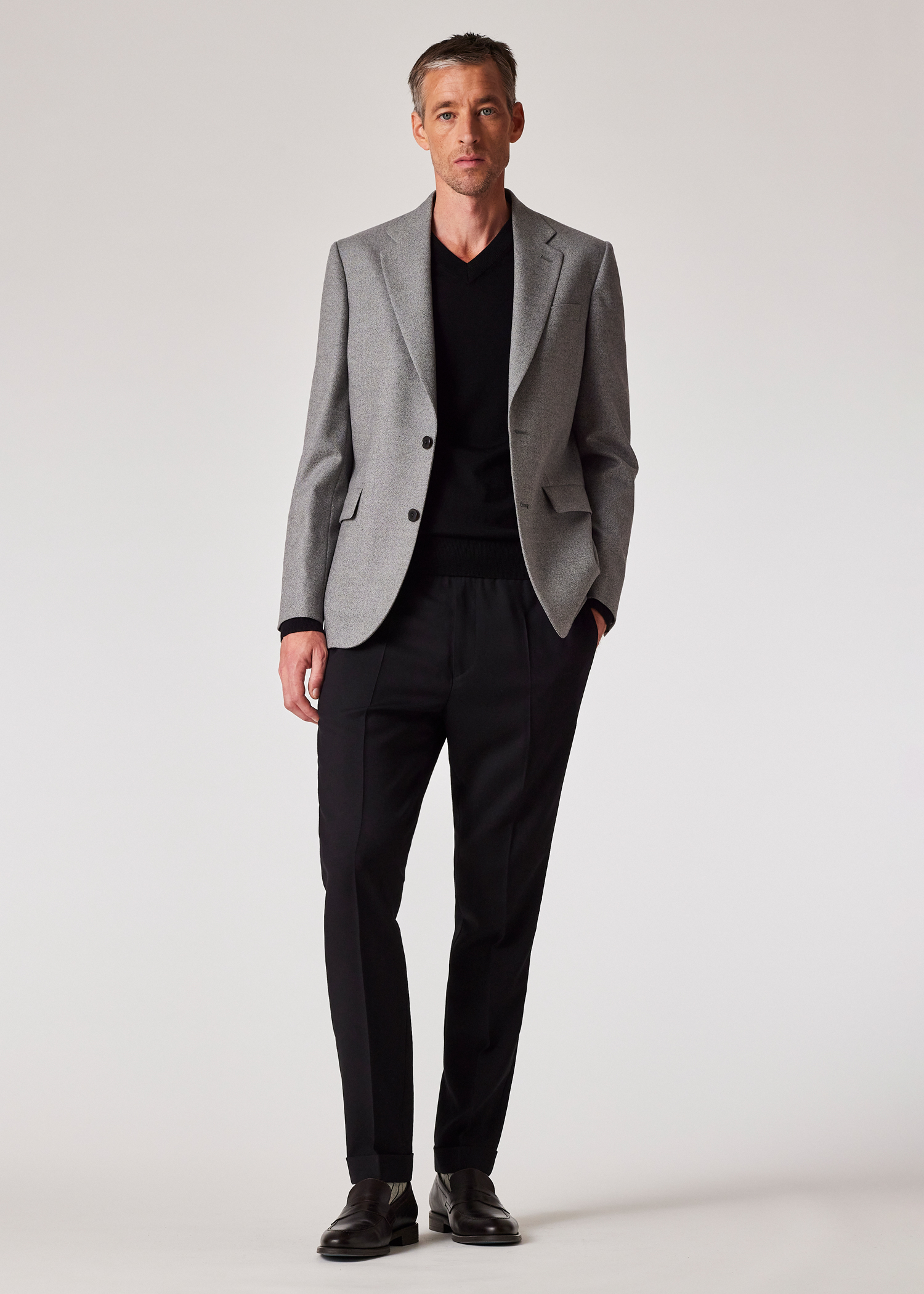 The Brierley - Light Grey Capolavoro Tweed Blazer thumbnail 2