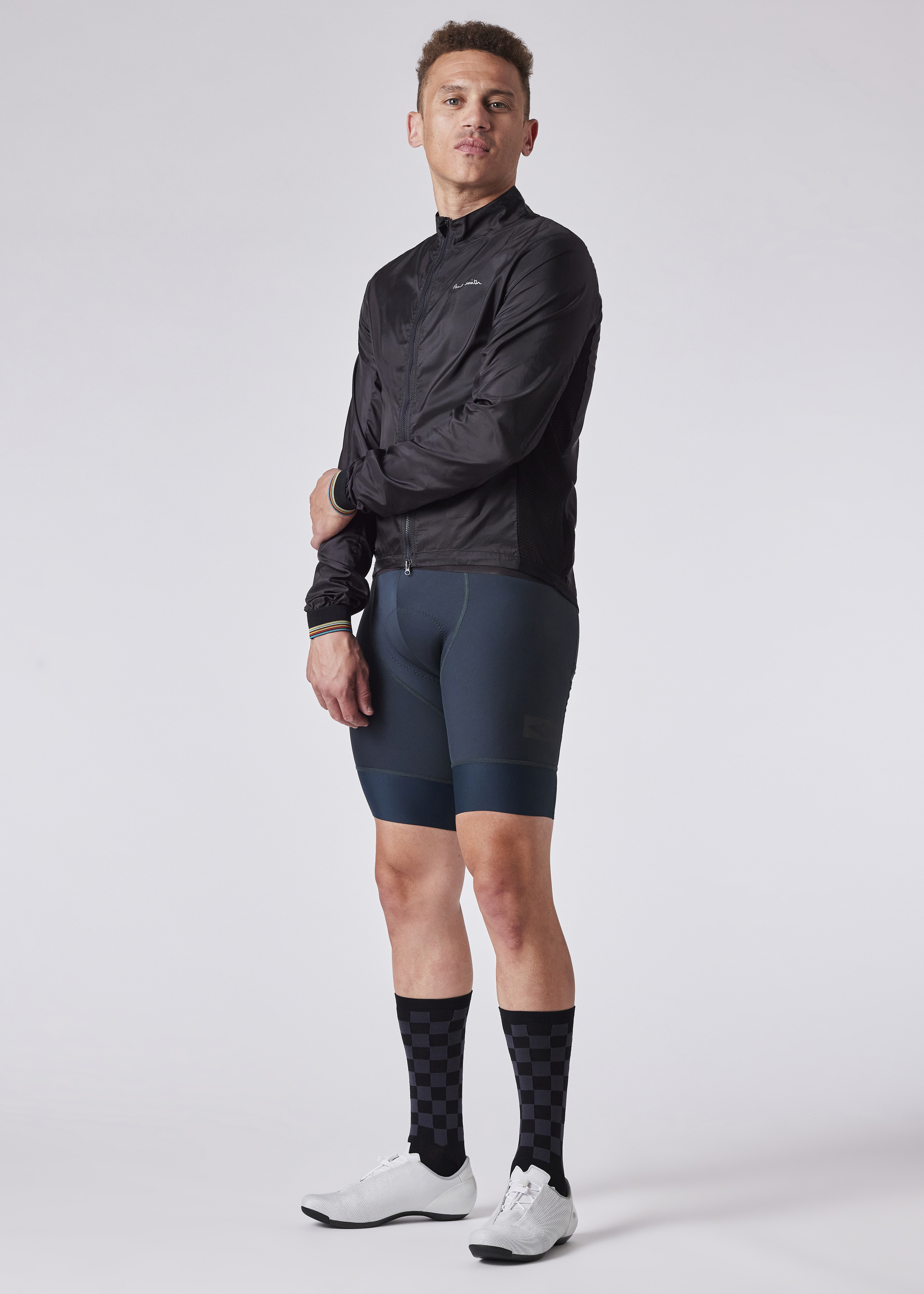 Black Packable Cycling Wind Jacket primary image