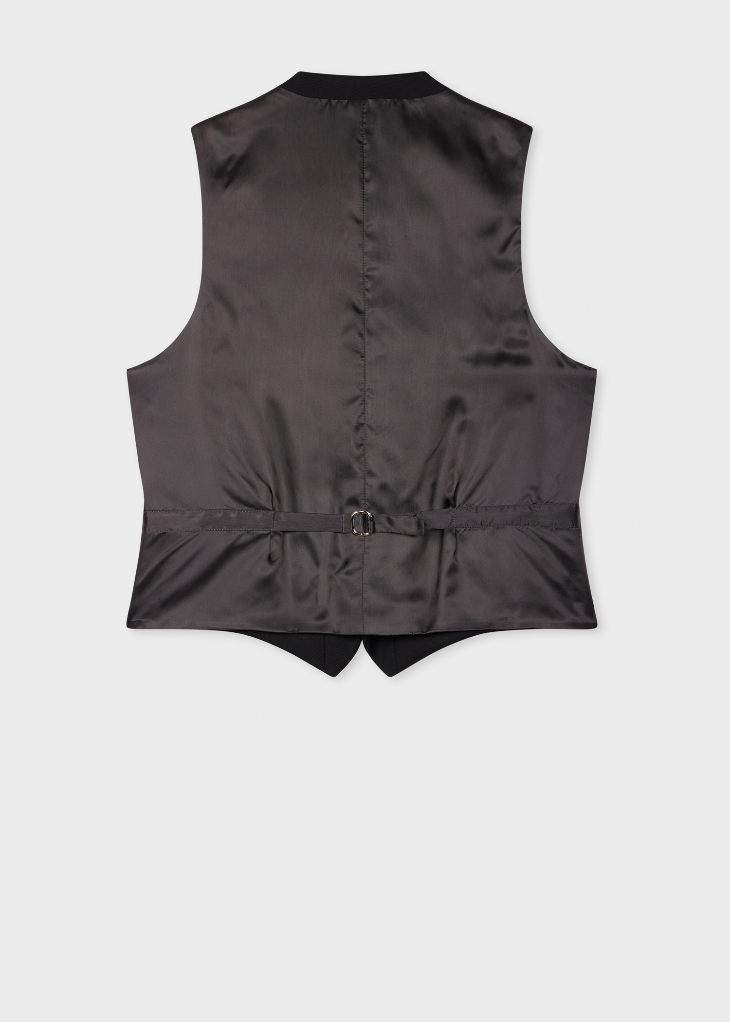 A Suit To Travel In - Black Wool Waistcoat thumbnail 5