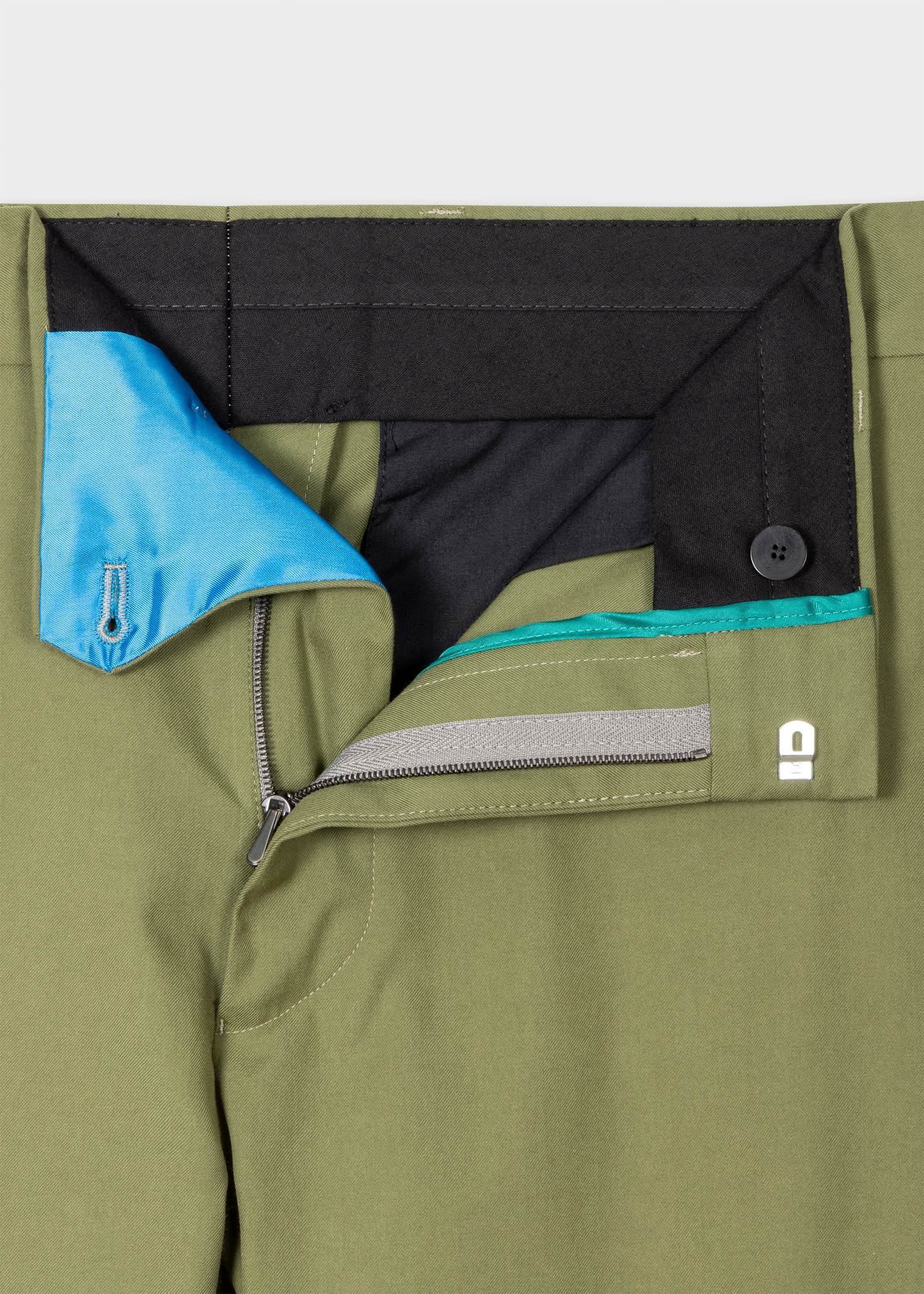 Khaki Tailored-Fit Trousers thumbnail 2