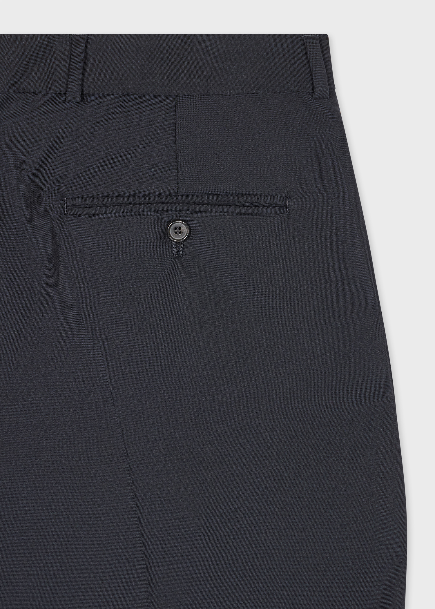 Dark Navy Wool-Mohair Pleated Trousers thumbnail 5