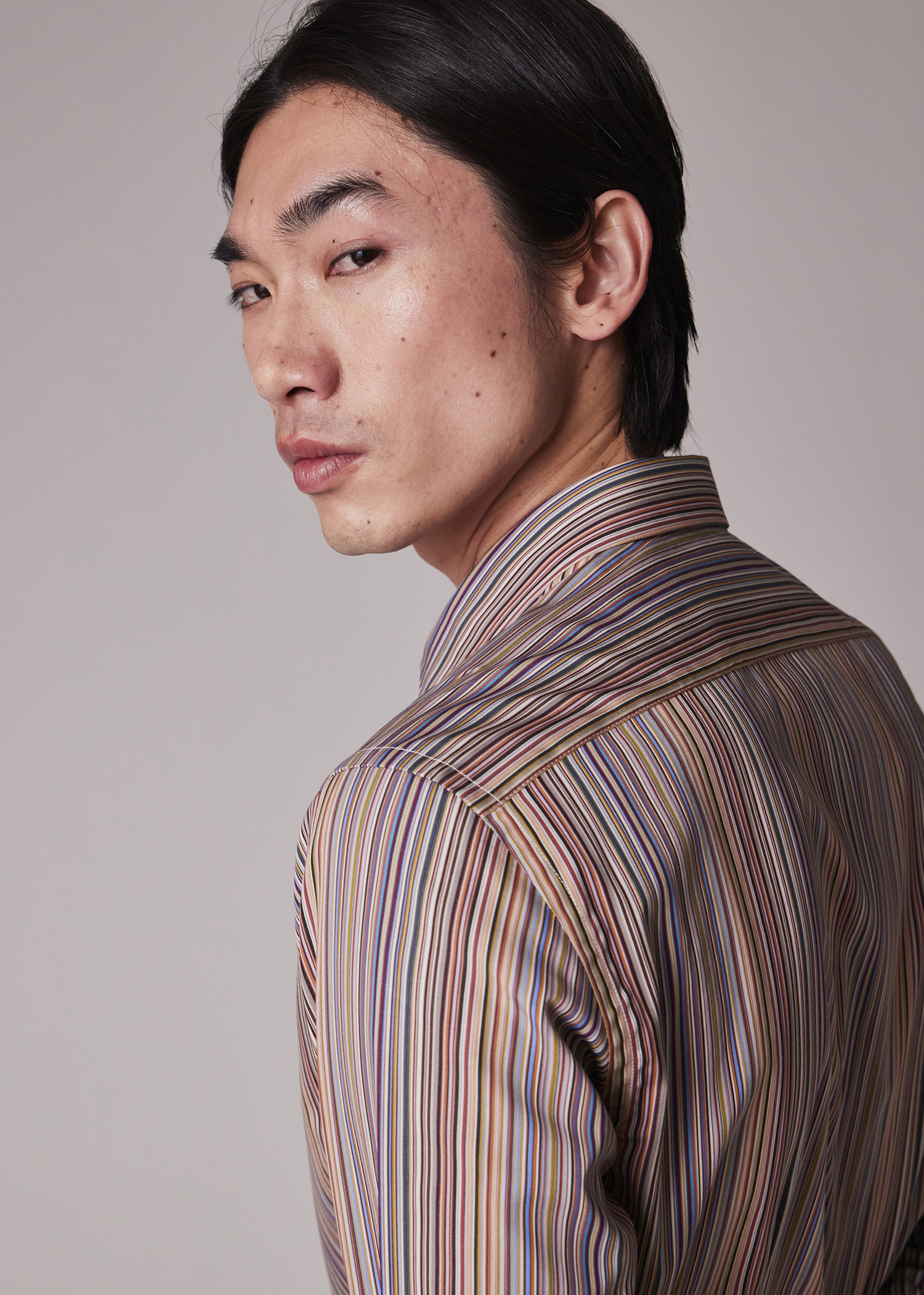 Slim-Fit 'Signature Stripe' Cotton Shirt
