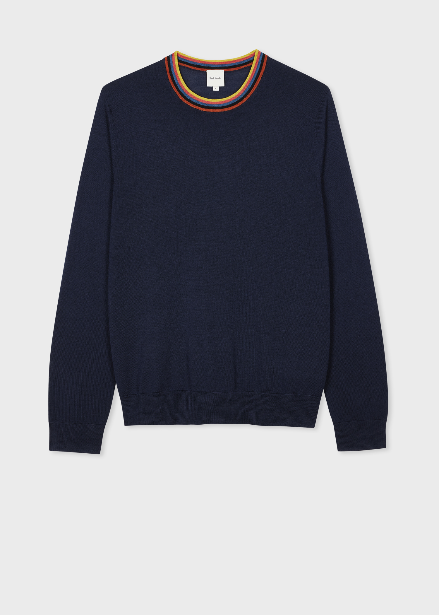 Men's Light Blue Washable Wool 'Artist Stripe' Sweater
