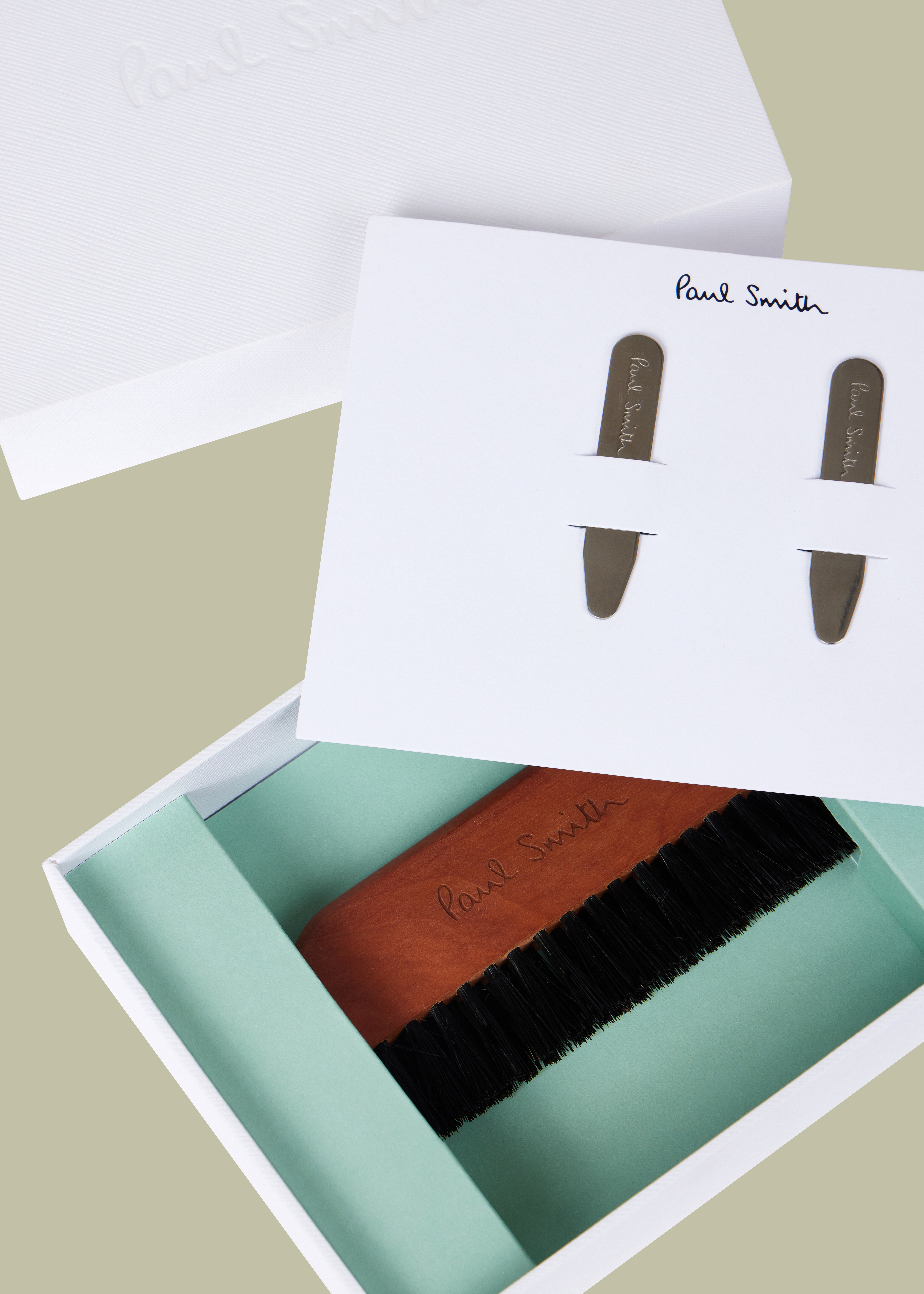 Complimentary Suit Brush & Collar Stiffener Set
