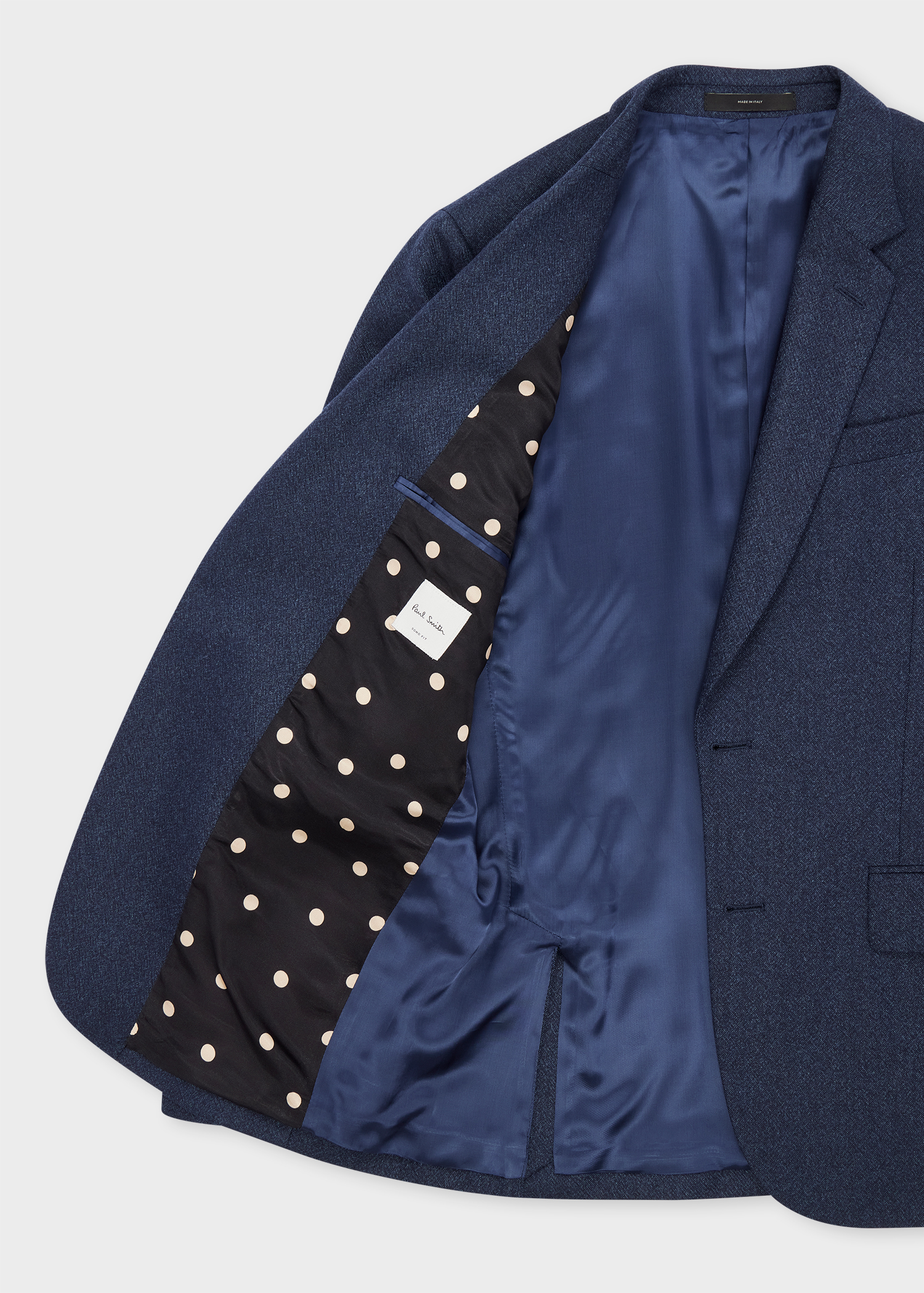 The Soho - Tailored-Fit Navy Capolavoro Tweed Three-Piece Suit thumbnail 11