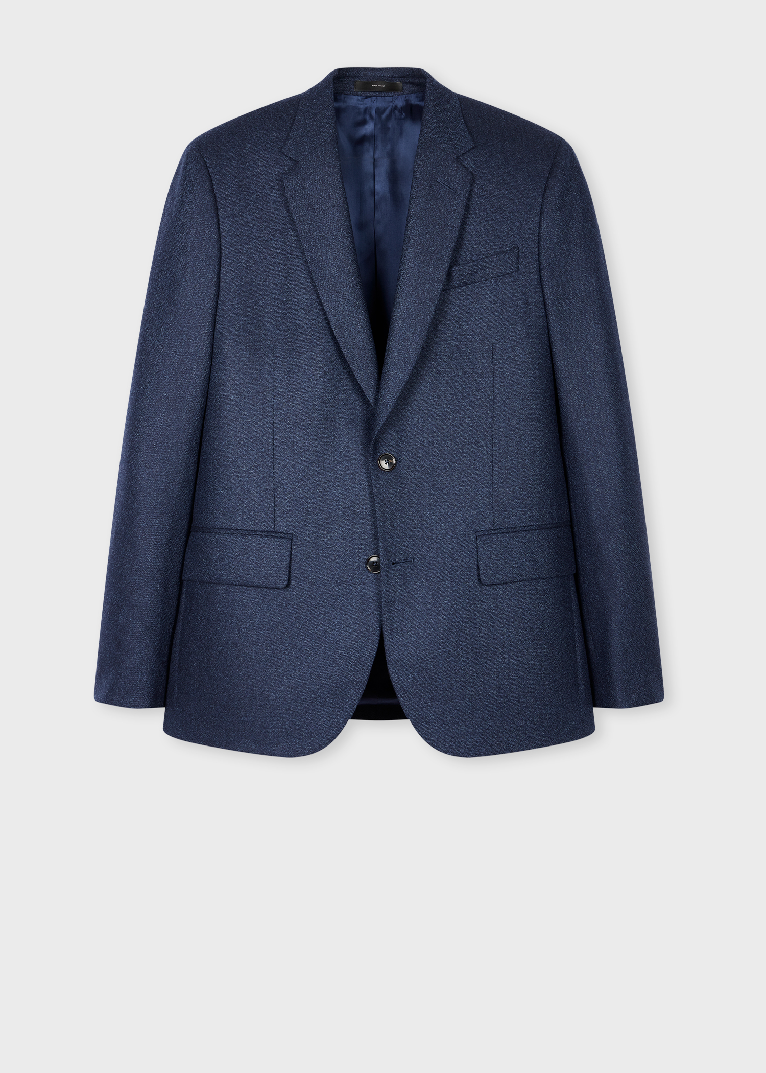 The Soho - Tailored-Fit Navy Capolavoro Tweed Three-Piece Suit thumbnail 12
