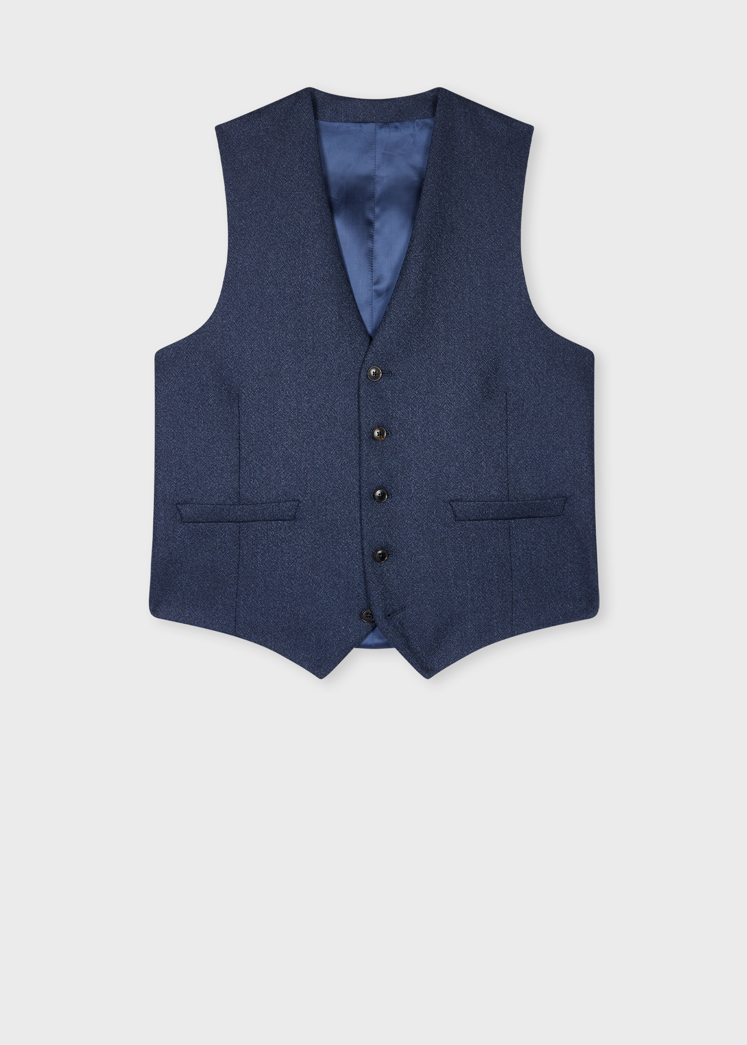 The Soho - Tailored-Fit Navy Capolavoro Tweed Three-Piece Suit thumbnail 13