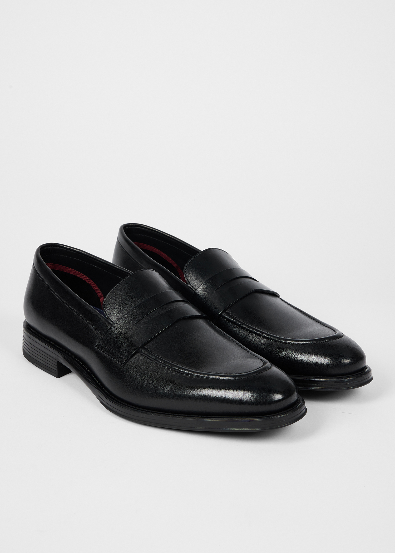 Men's Black Leather 'Pierce' Loafers