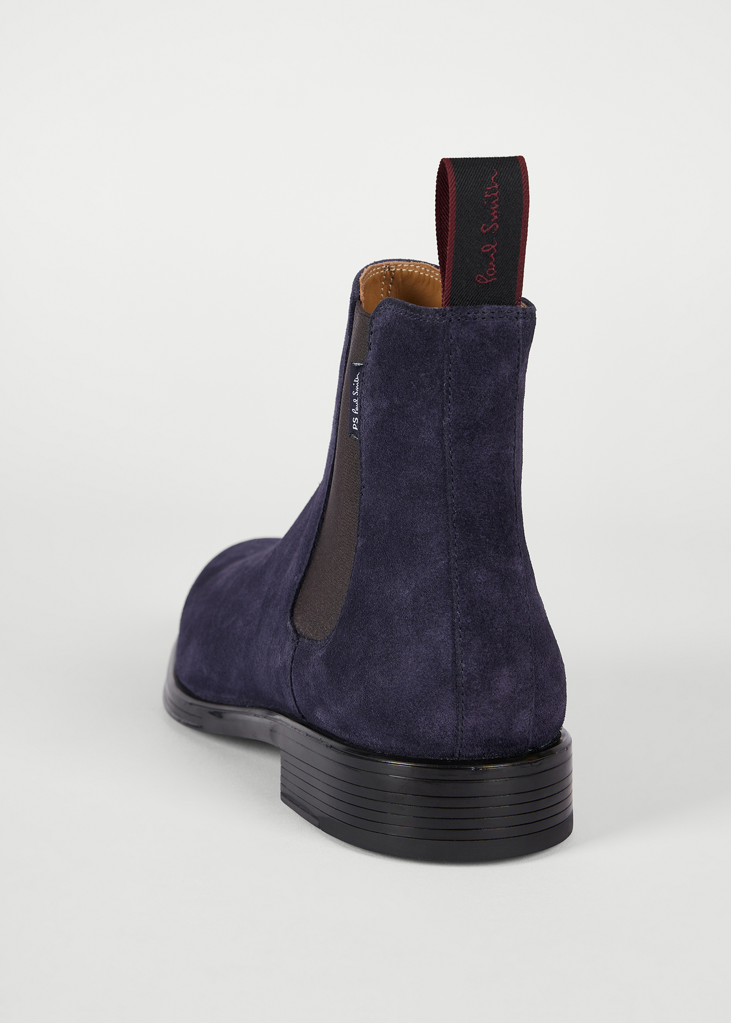 PS Paul Smith Men’s Navy Blue Boots PS Paul Smith Boots. Ankle-high suede Chelsea boots... | Depop main image 4