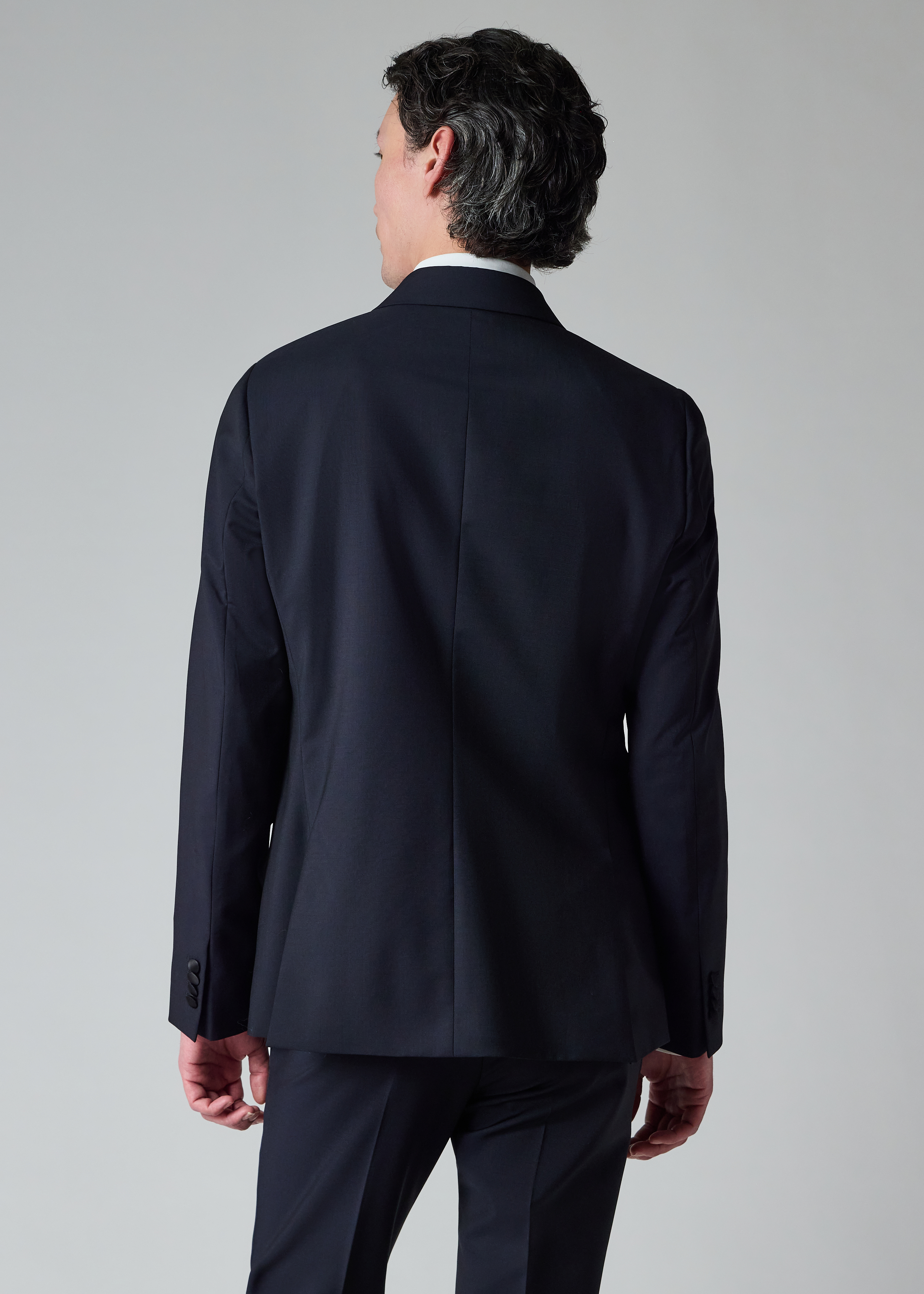 The Soho - Dark Navy Wool-Mohair Double-Breasted Evening Blazer thumbnail 7