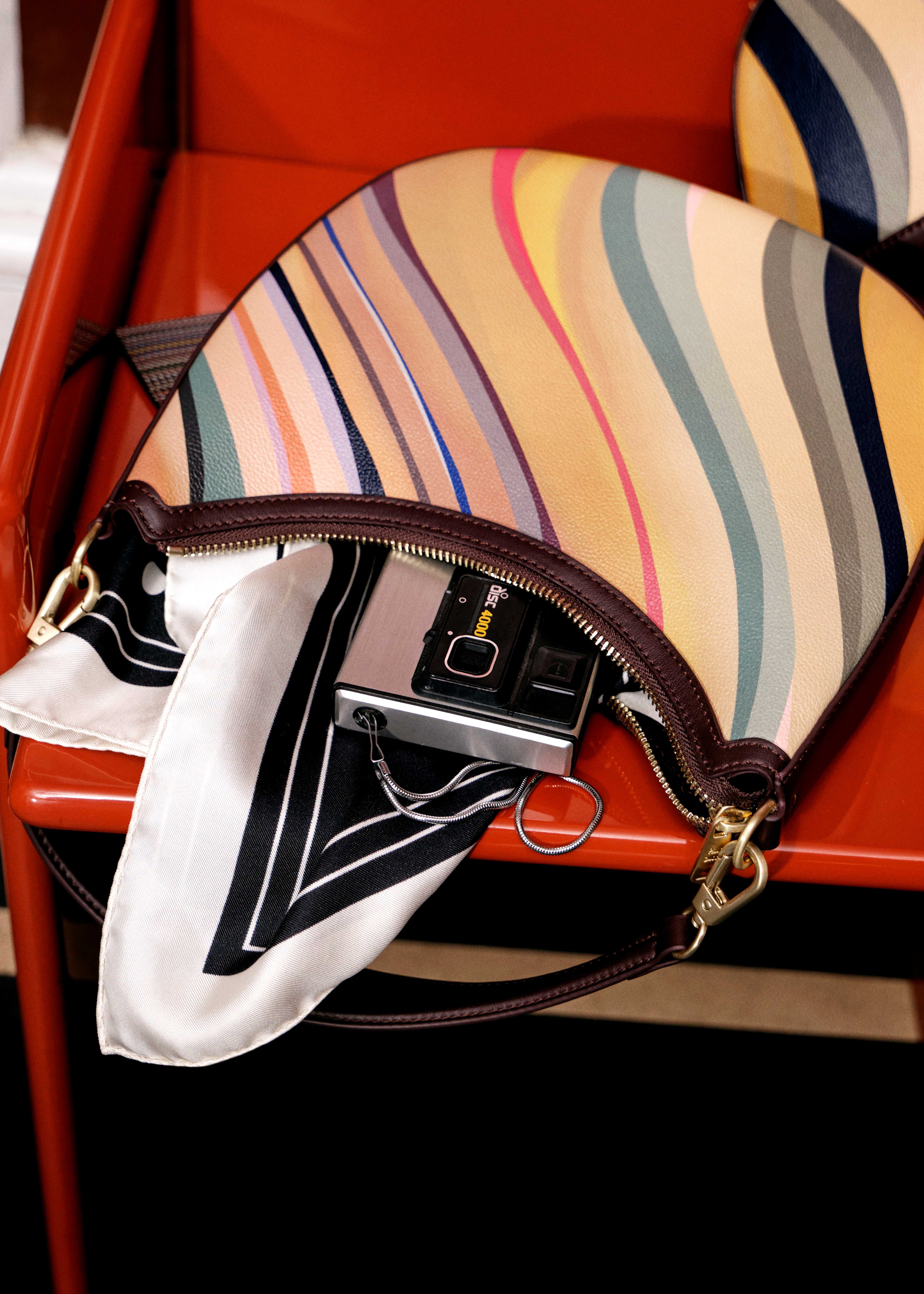 Women's 'Dusky Swirl' Leather Mini Hobo Bag