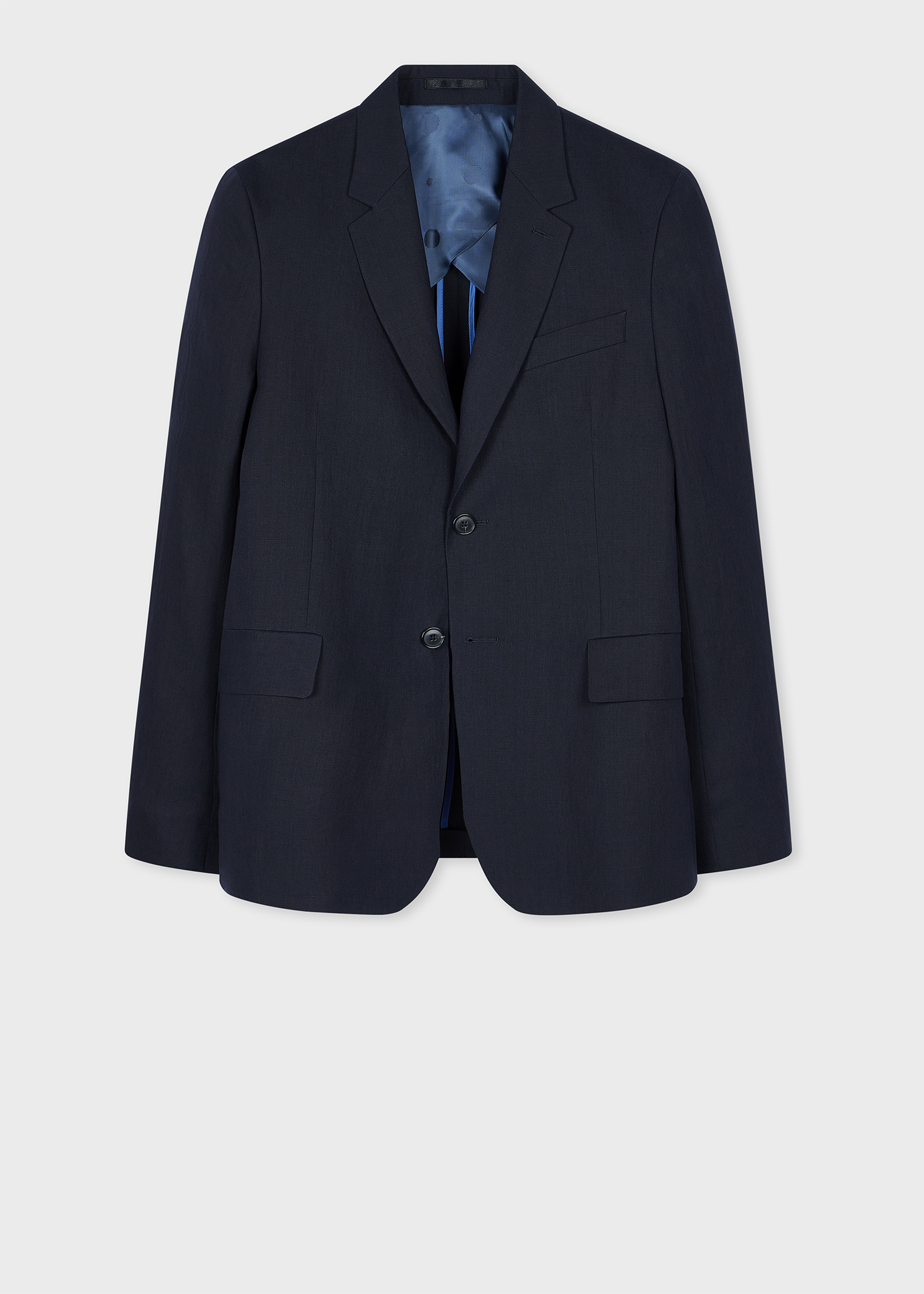 Navy Linen Buggy-Lined Blazer thumbnail 9