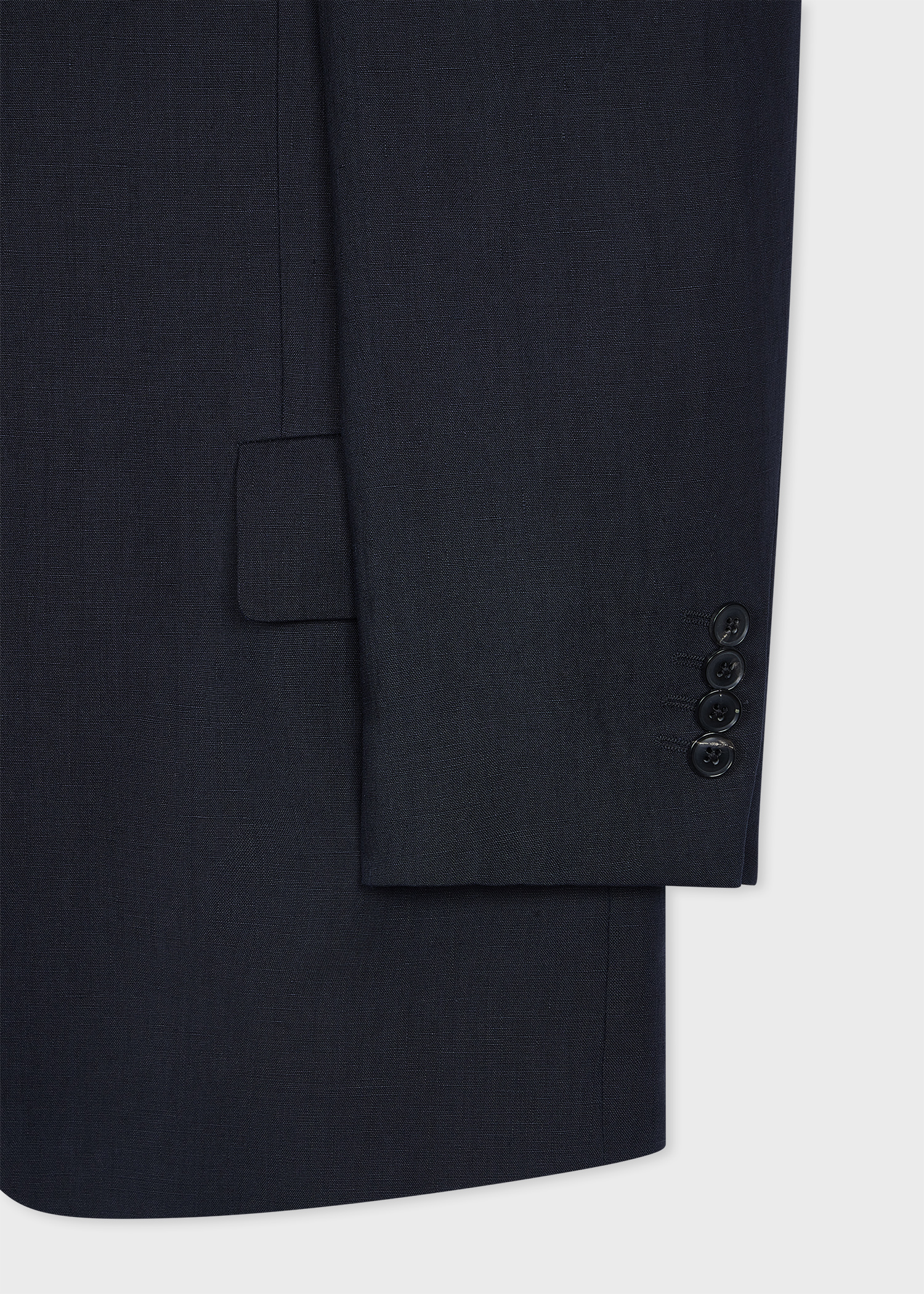 Navy Linen Buggy-Lined Blazer thumbnail 10