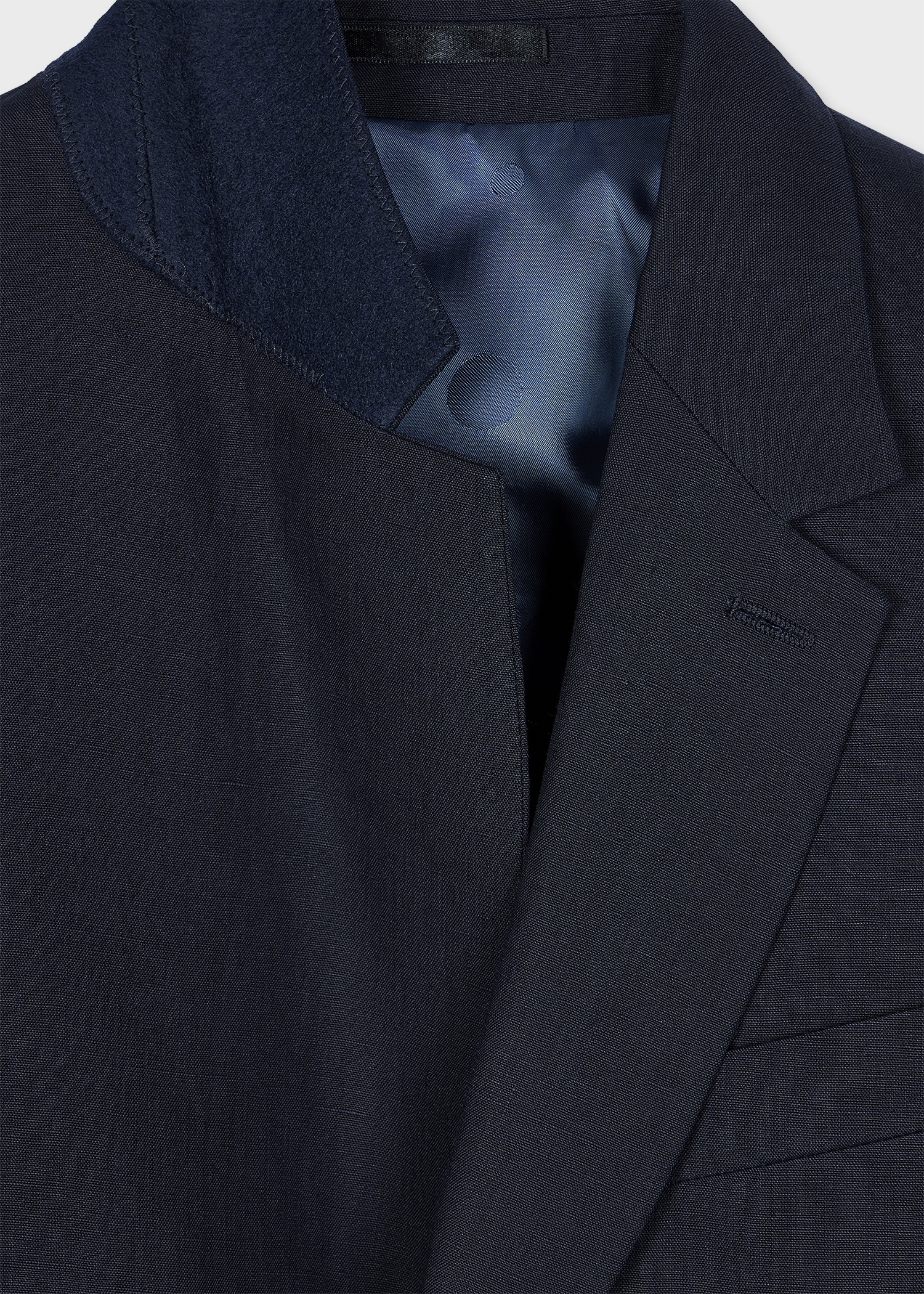 Navy Linen Buggy-Lined Blazer thumbnail 11