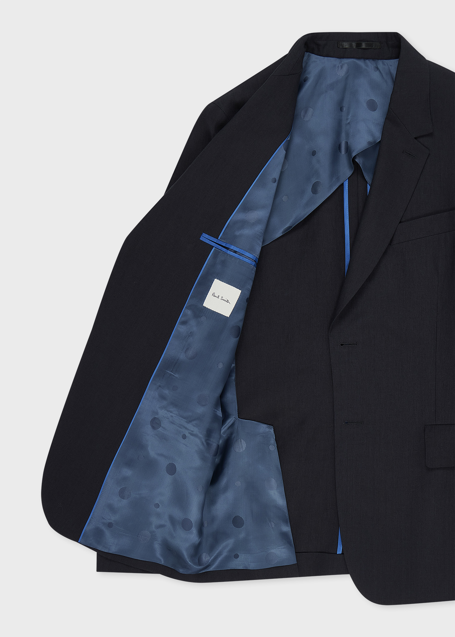 Navy Linen Buggy-Lined Blazer thumbnail 12