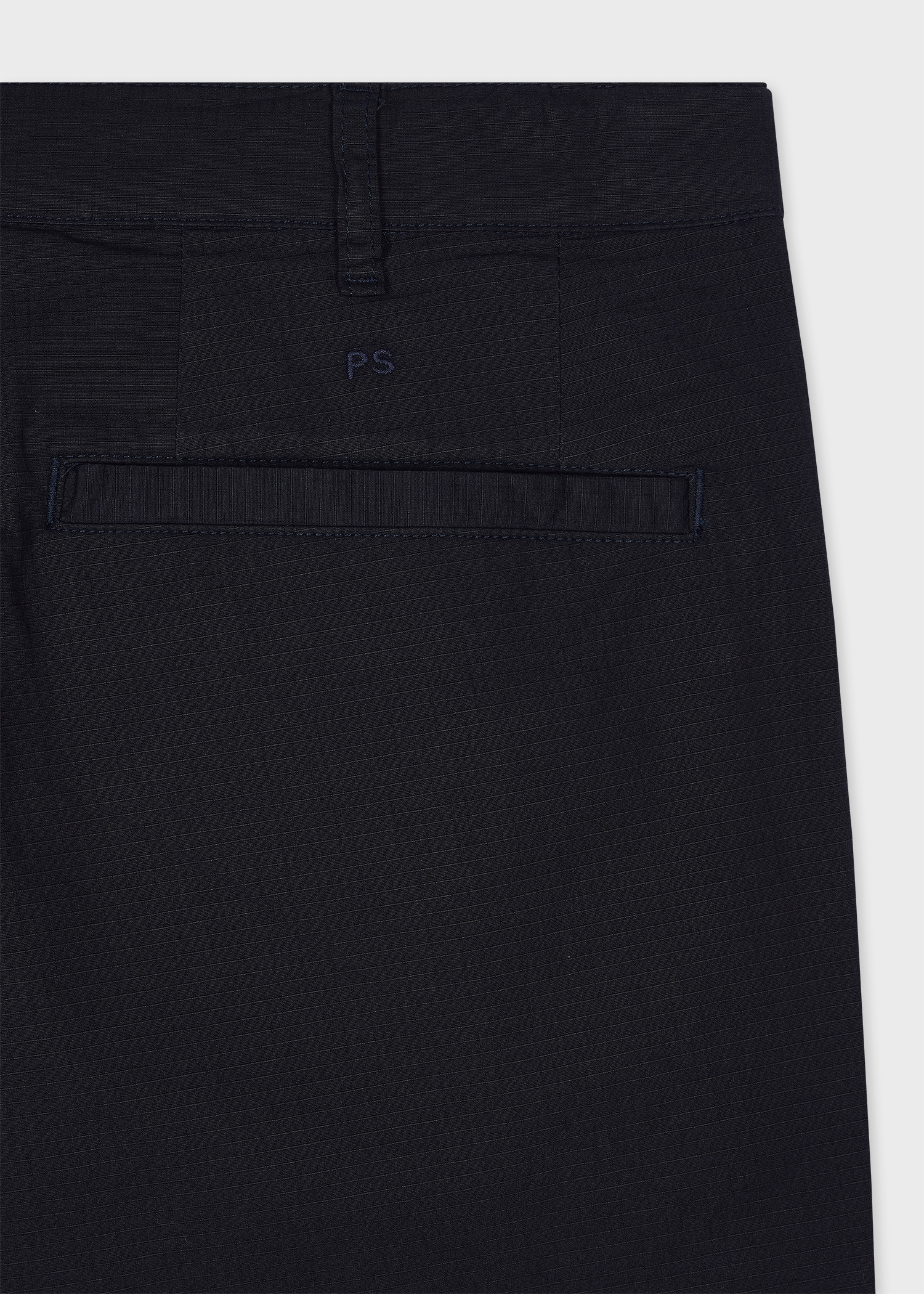 Relaxed-Fit Dark Navy Stretch-Cotton Ripstop Trousers thumbnail 5