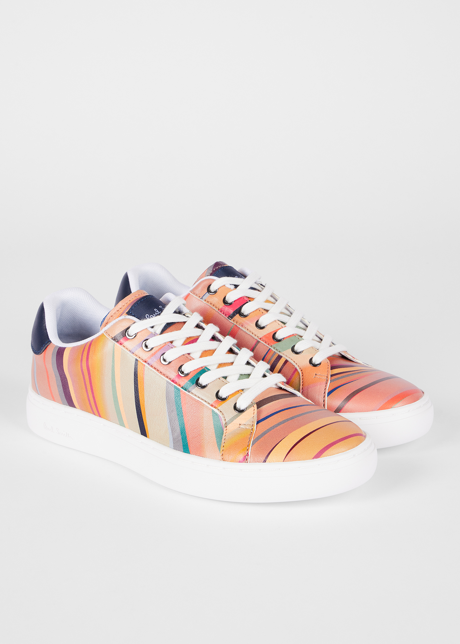 新品 ポールスミス ホワイト スニーカー LAPIN 24cm Women's White Leather 'Swirl' Sole 'Lapin' Trainers