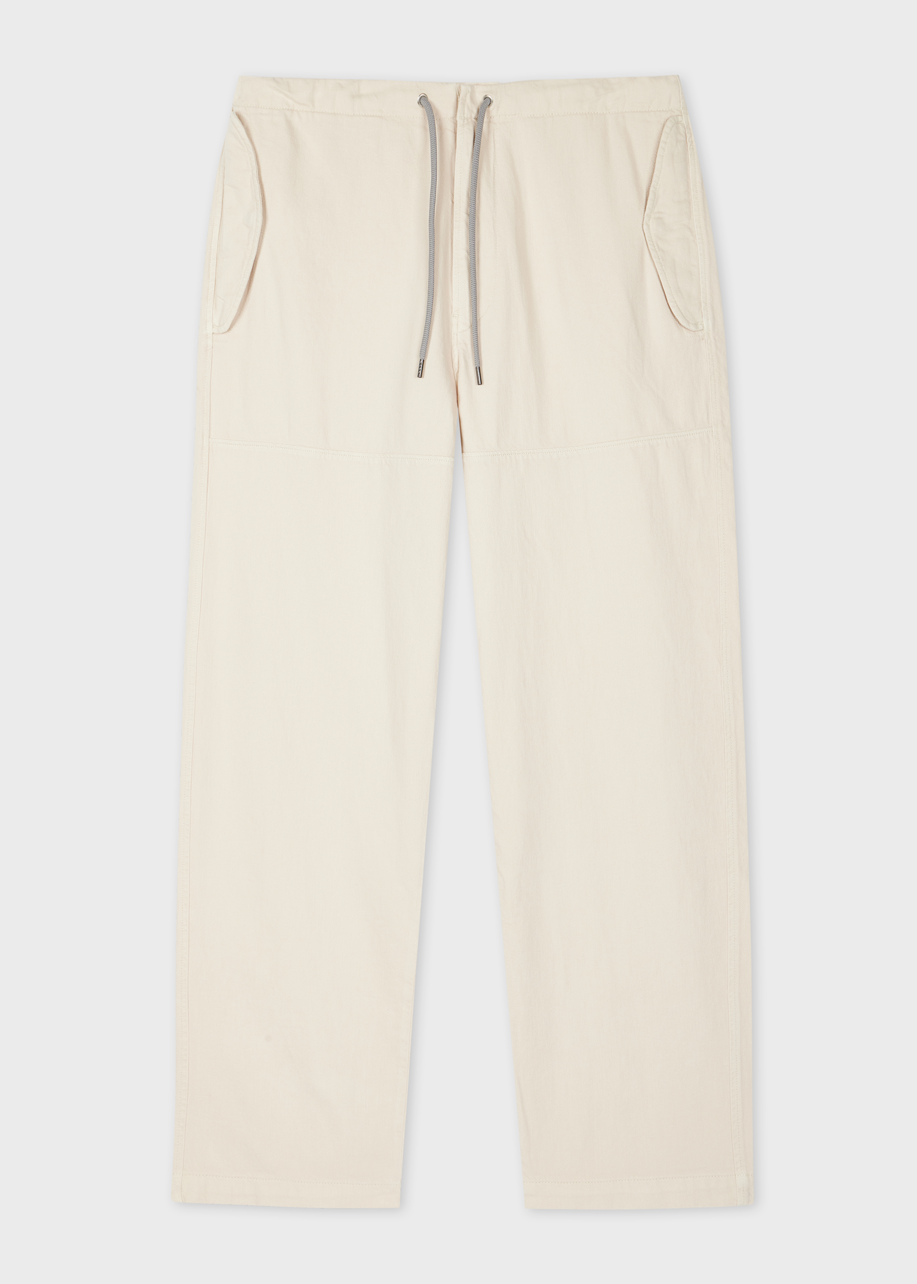 Relaxed-Fit Ecru Cotton-Linen Trousers thumbnail 6